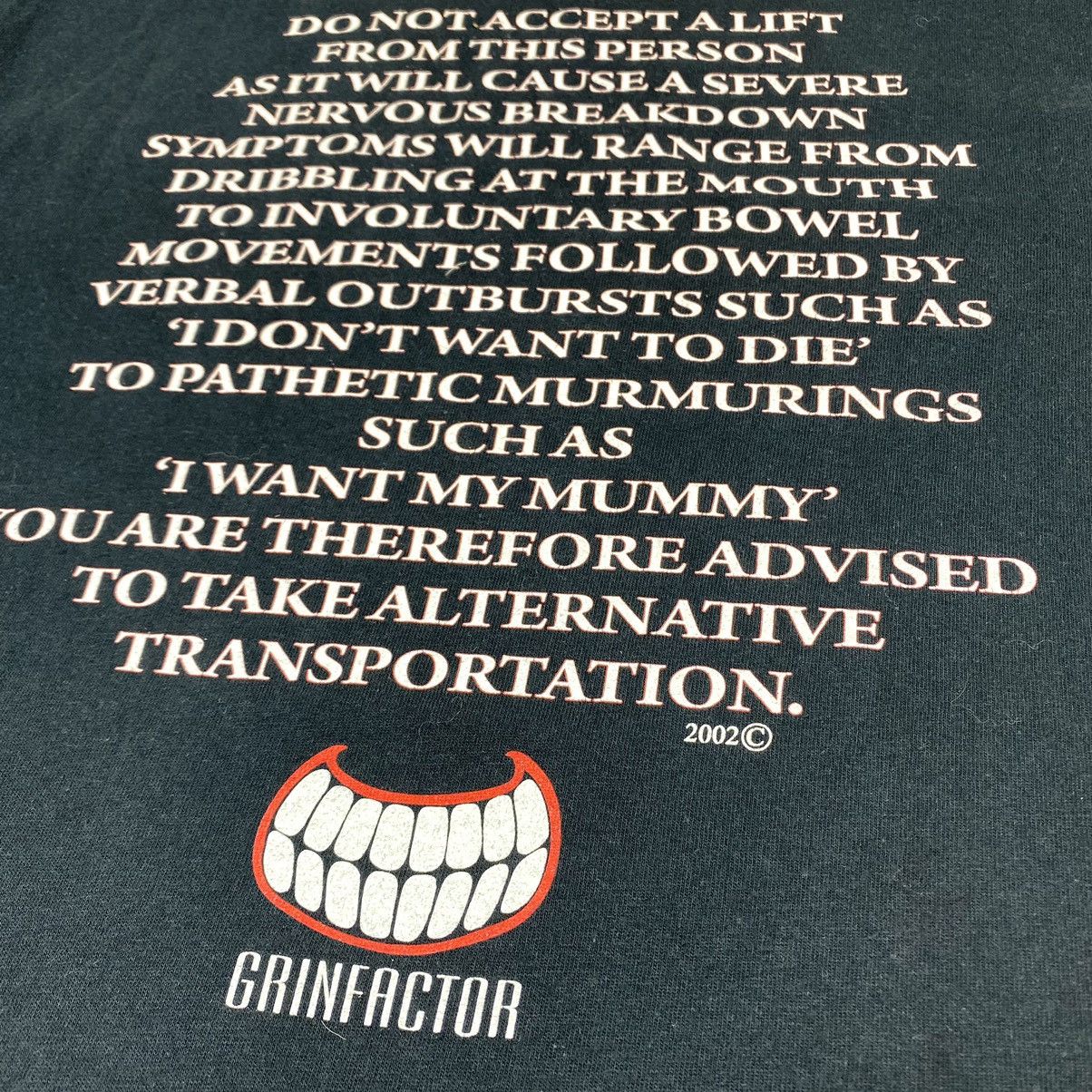 Band Tees Y2K Vintage Art Humor Racing T Shirt 2002 by Grinfactor USA Size US L / EU 52-54 / 3 - 7 Thumbnail