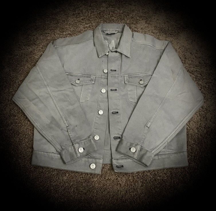 Revenge REVENGE Embroidered Arch Logo Grey Denim Jacket Size US L / EU 52-54 / 3 - 3 Thumbnail