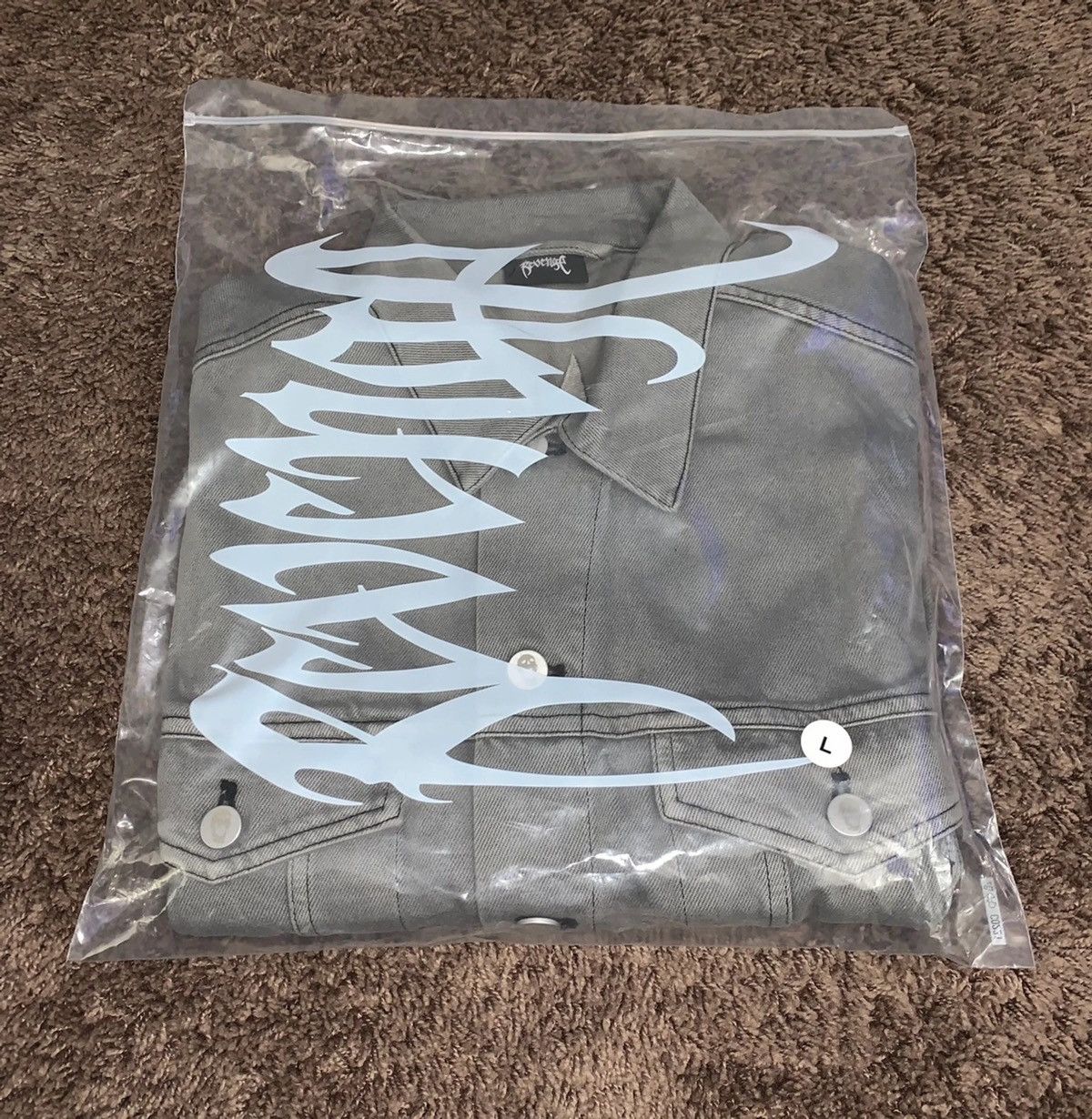 Revenge REVENGE Embroidered Arch Logo Grey Denim Jacket Size US L / EU 52-54 / 3 - 5 Thumbnail