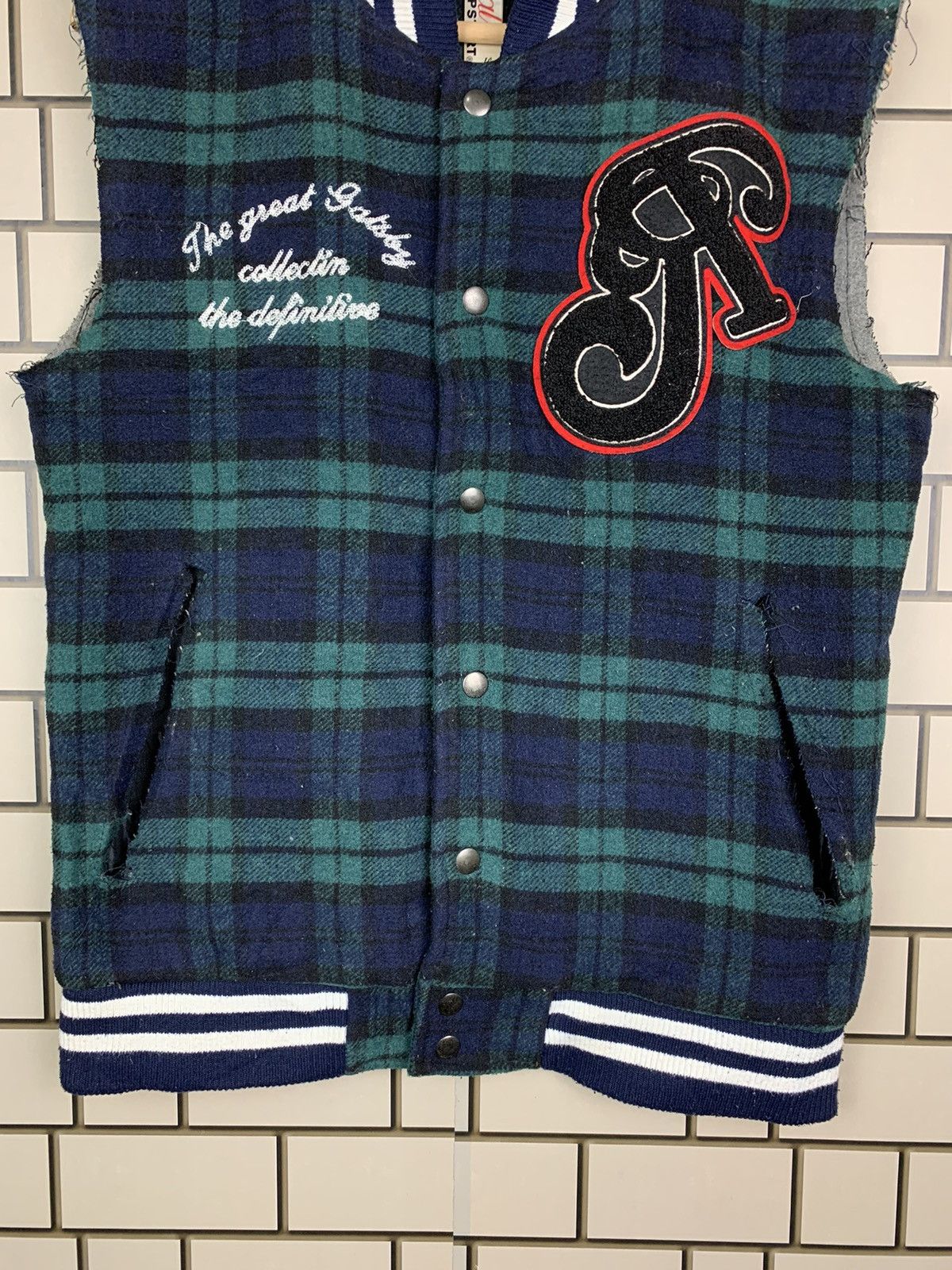 Vintage Vintage Varsity Vest Up.Start.Jp Red Indian Style Size US M / EU 48-50 / 2 - 4 Thumbnail