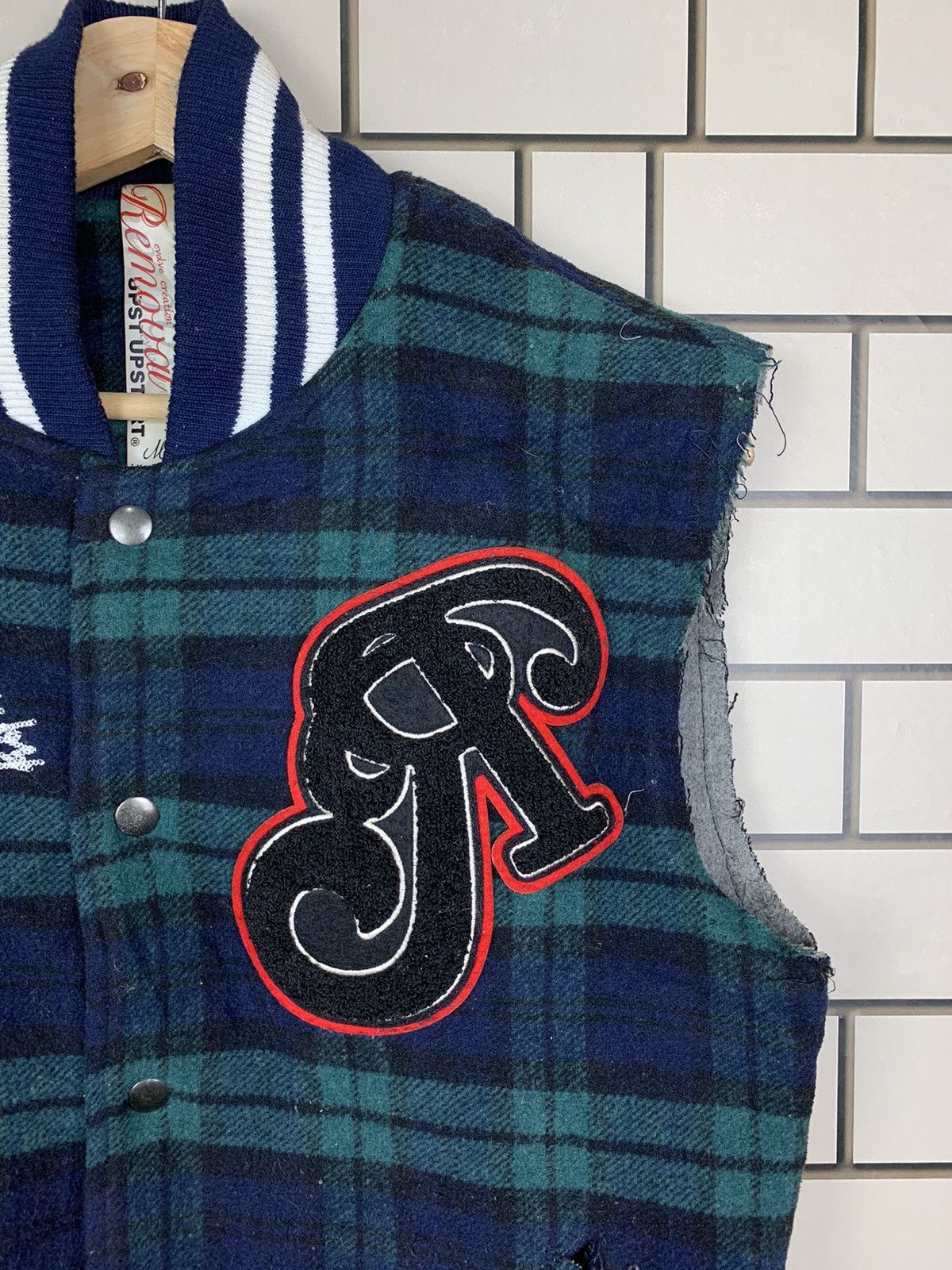 Vintage Vintage Varsity Vest Up.Start.Jp Red Indian Style Size US M / EU 48-50 / 2 - 8 Thumbnail