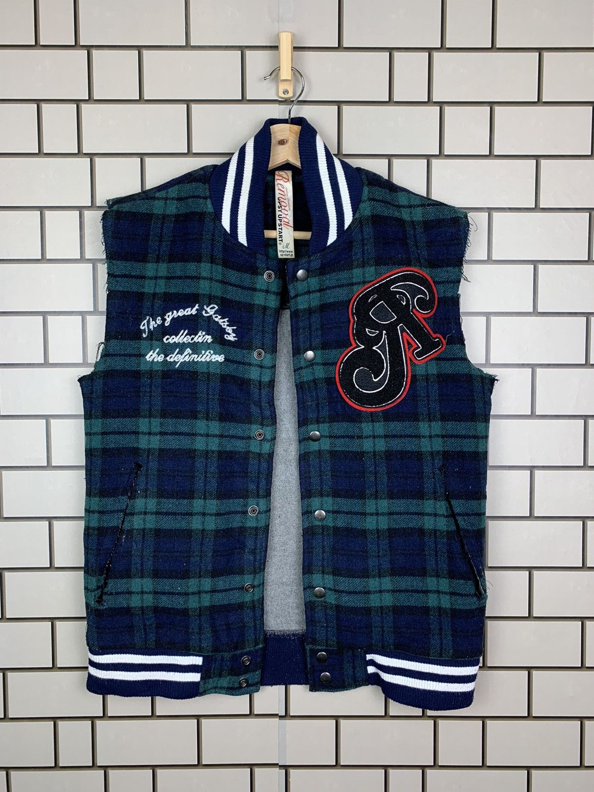 Vintage Vintage Varsity Vest Up.Start.Jp Red Indian Style Size US M / EU 48-50 / 2 - 14 Thumbnail