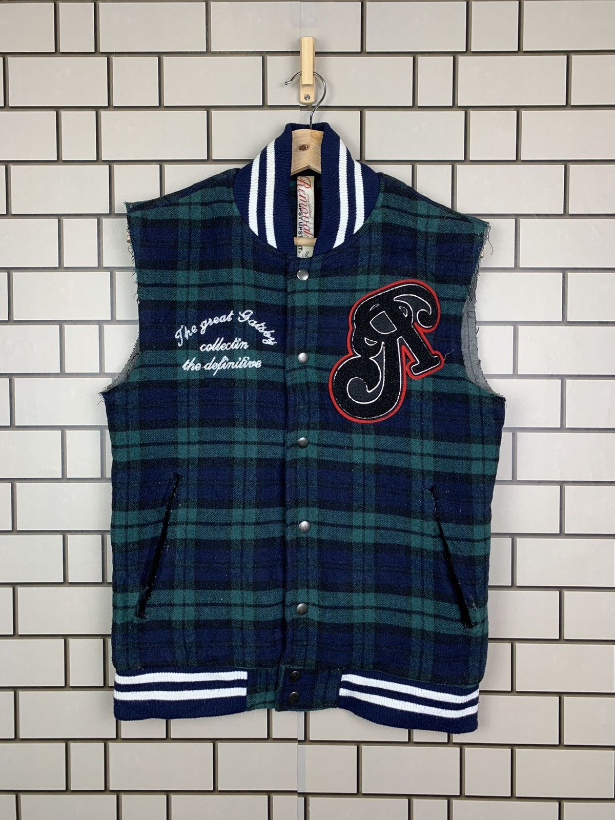 Vintage Vintage Varsity Vest Up.Start.Jp Red Indian Style Size US M / EU 48-50 / 2 - 2 Thumbnail