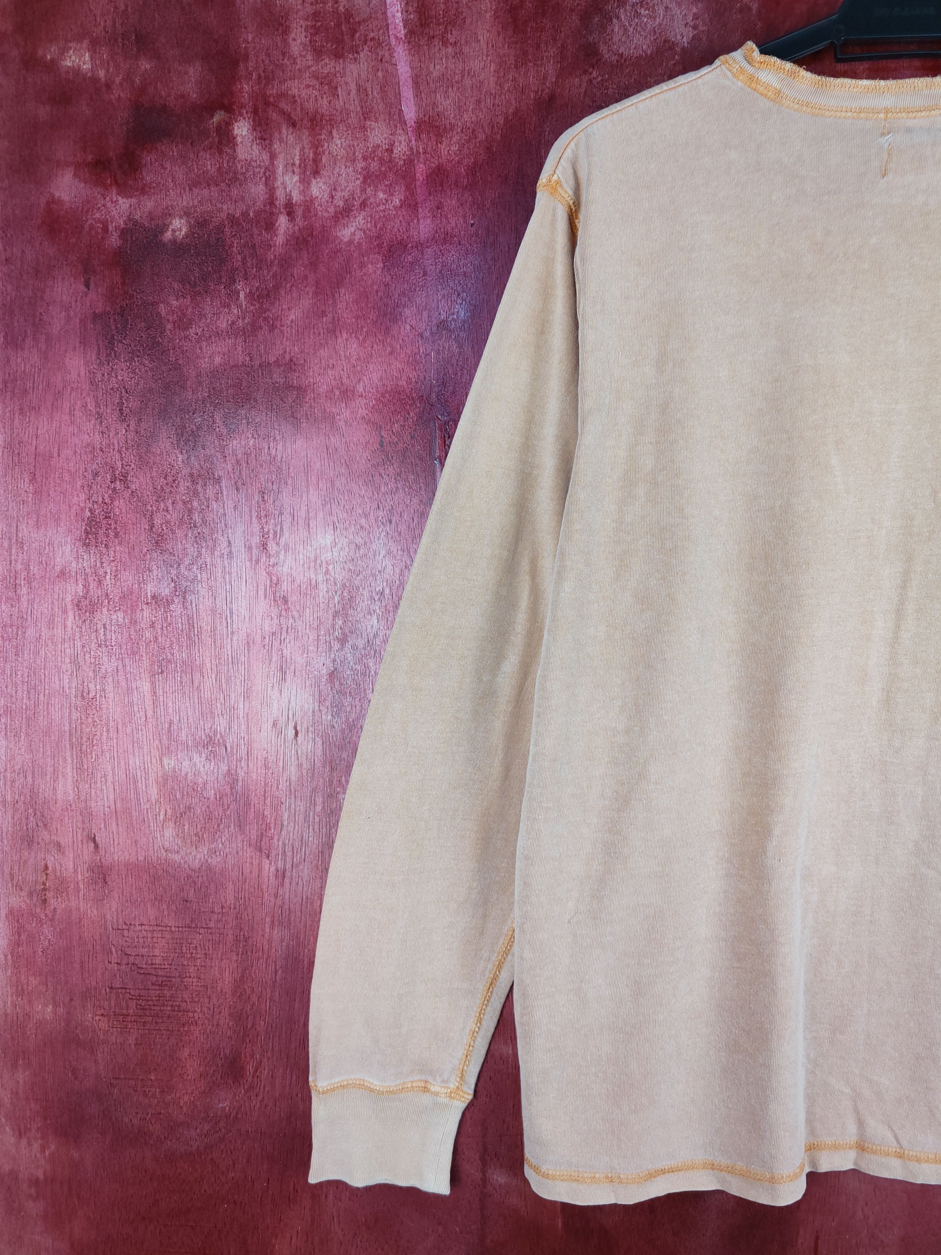 Disney Back Number Disney Orange Faded Long Sleeve T-shirt #182B Size M / US 6-8 / IT 42-44 - 9 Thumbnail