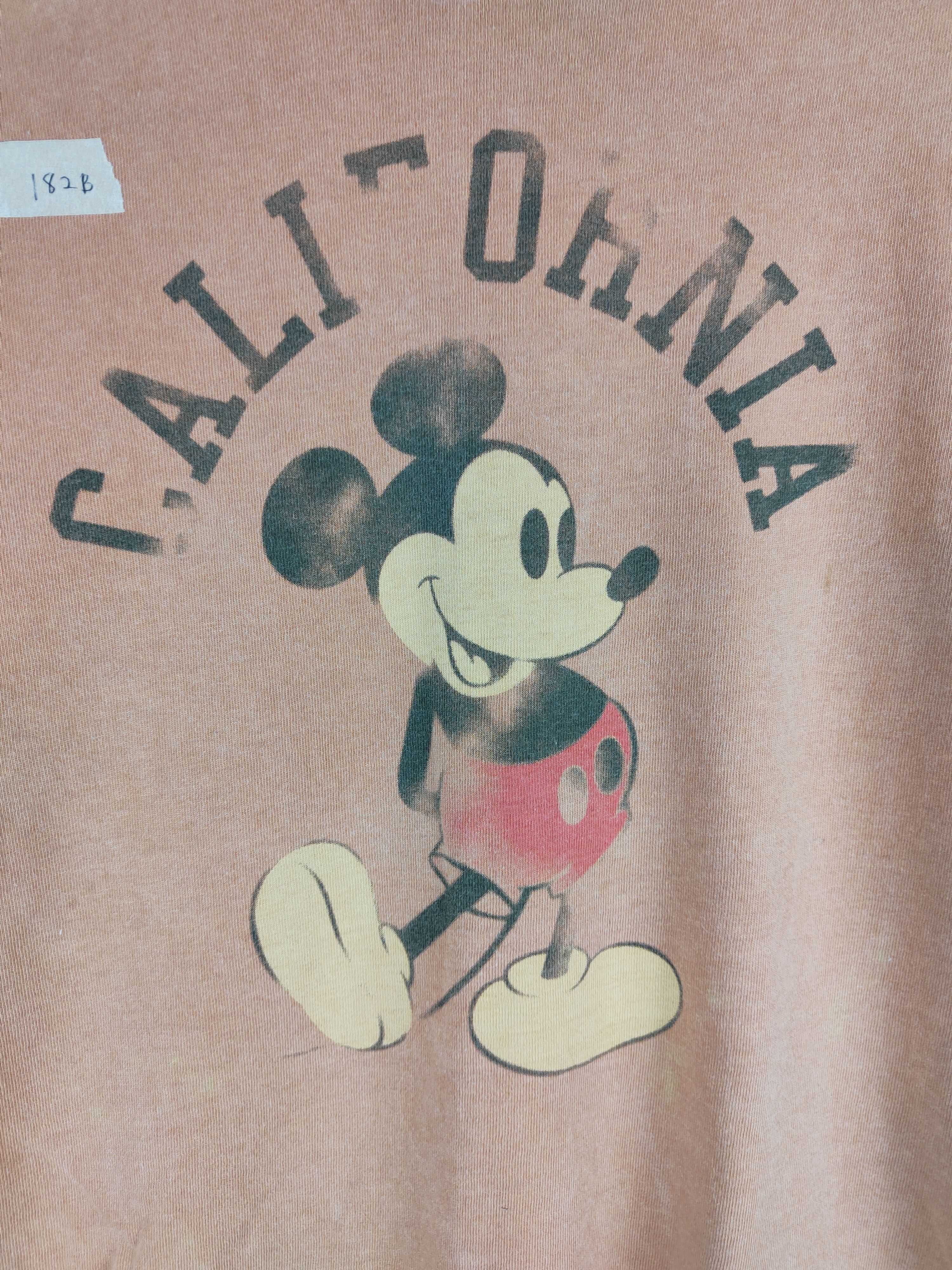 Disney Back Number Disney Orange Faded Long Sleeve T-shirt #182B Size M / US 6-8 / IT 42-44 - 3 Thumbnail