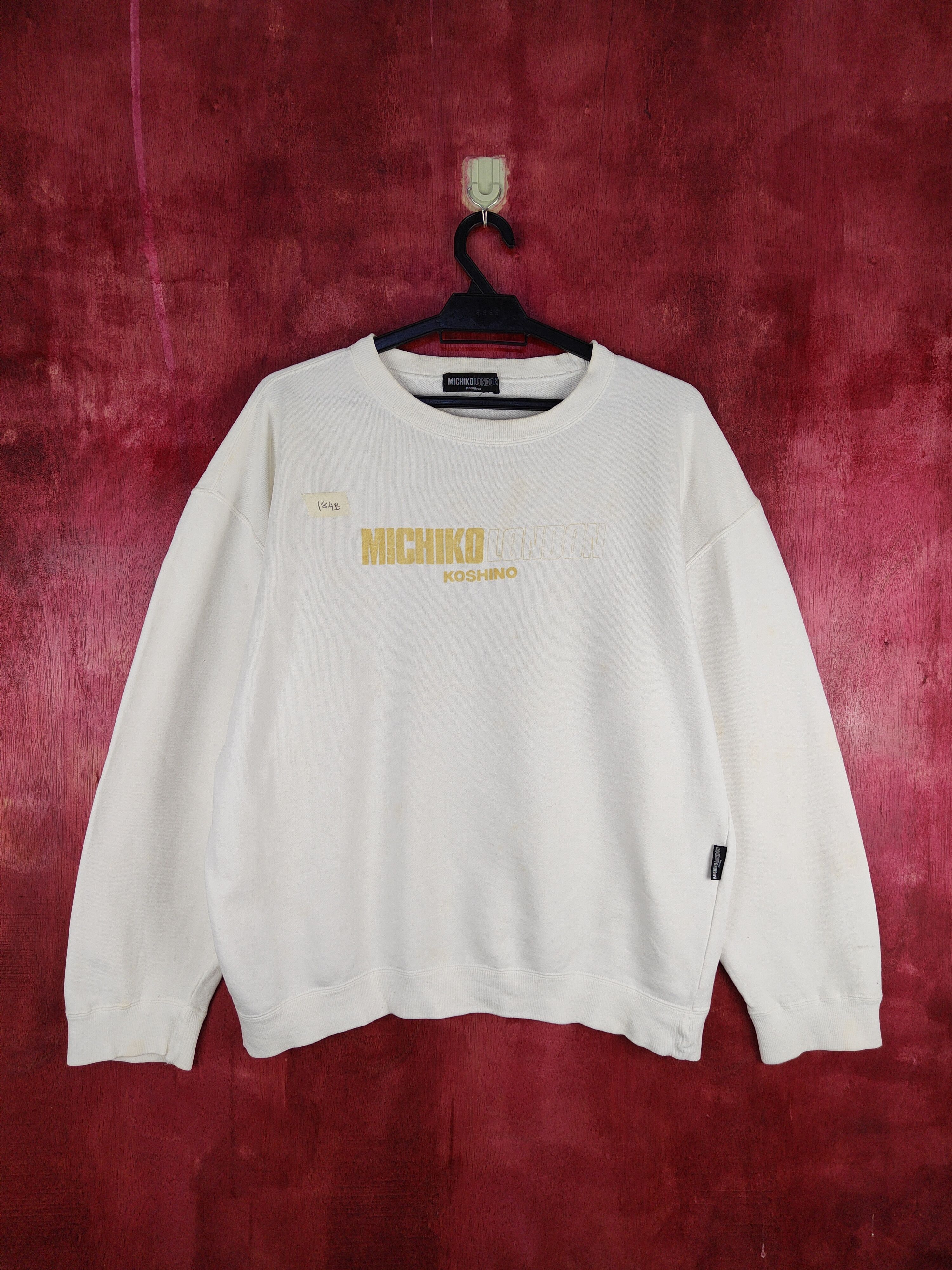 Japanese Brand × Michiko Koshino London Michiko Koshino London White Sweatshirt #184B Size US M / EU 48-50 / 2 - 1 Thumbnail