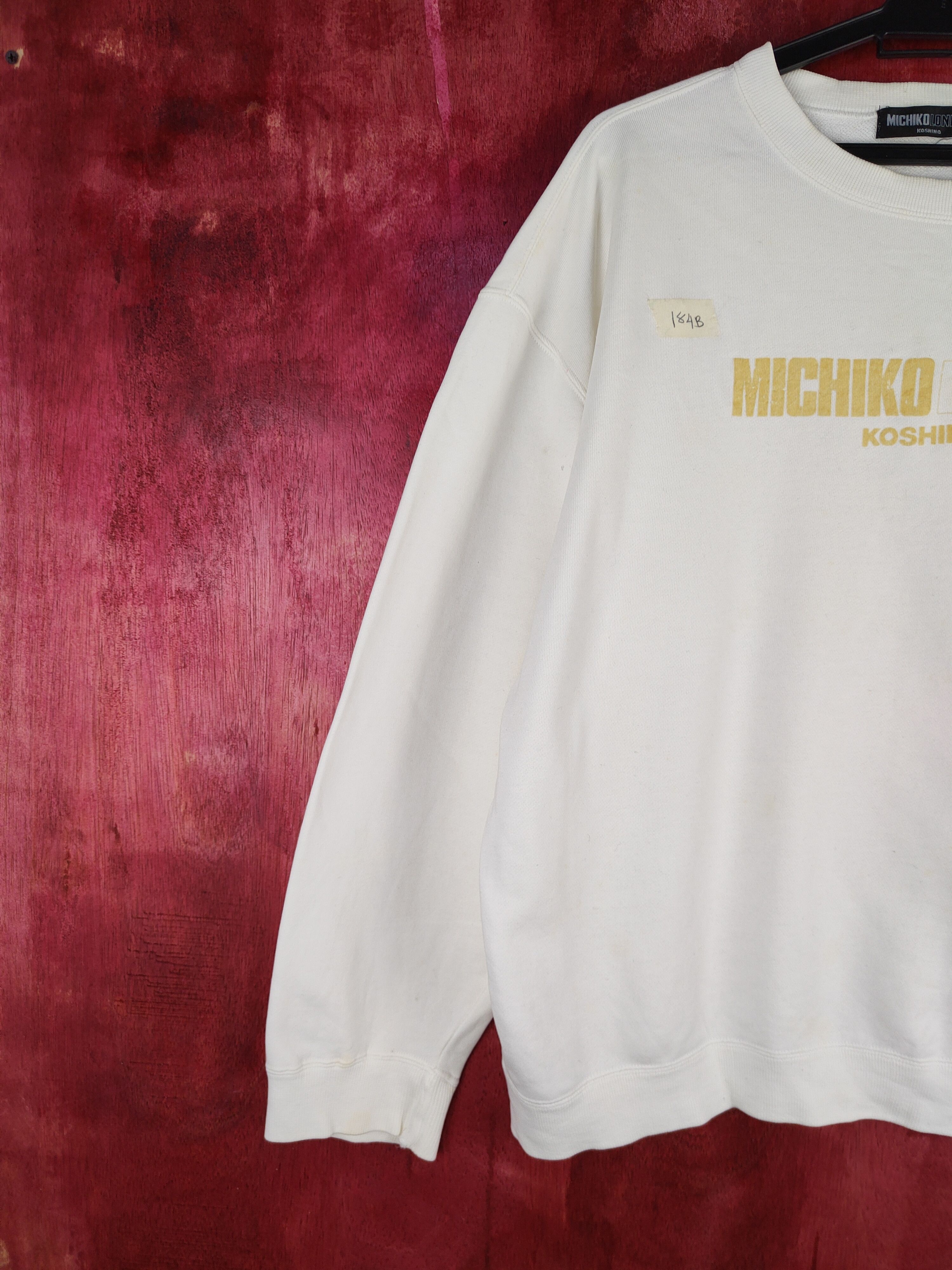 Japanese Brand × Michiko Koshino London Michiko Koshino London White Sweatshirt #184B Size US M / EU 48-50 / 2 - 4 Thumbnail