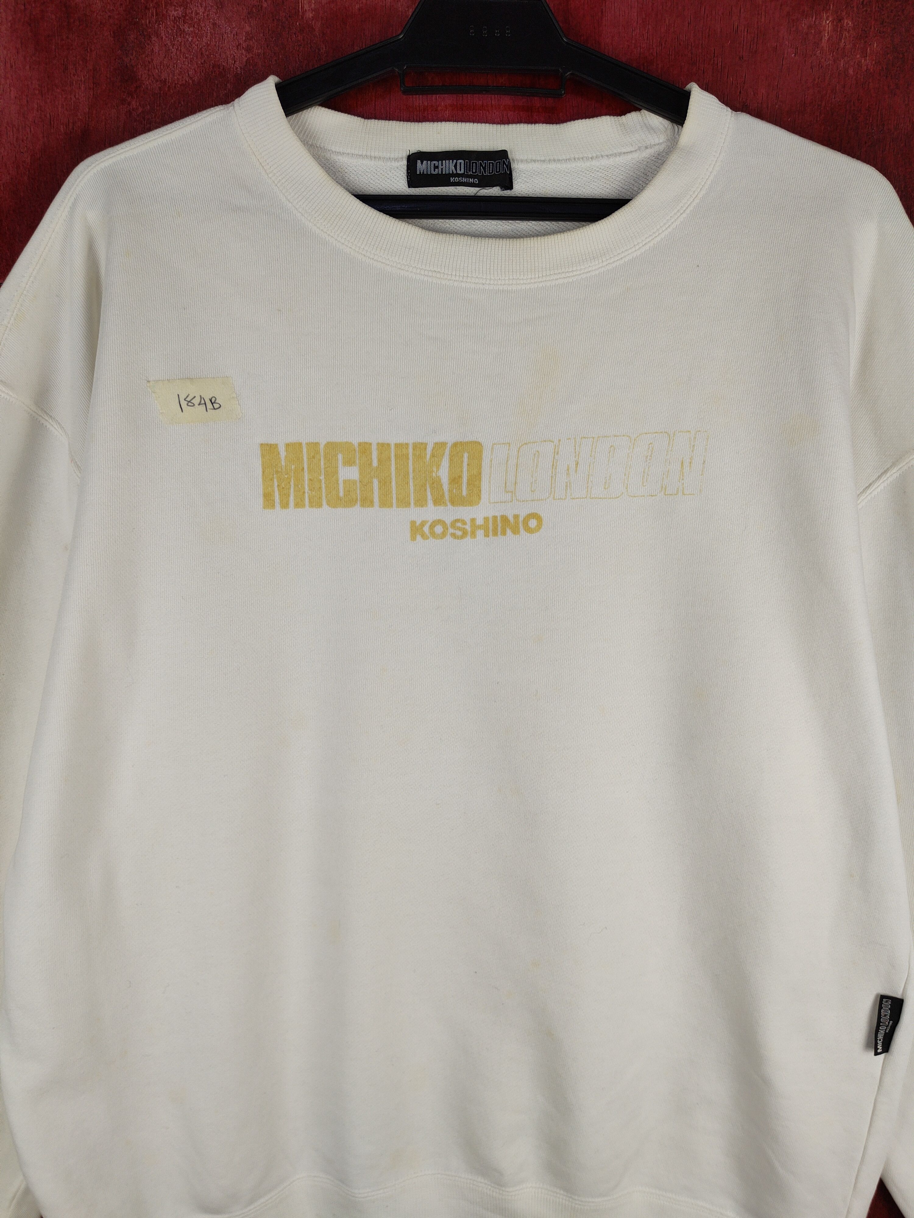 Japanese Brand × Michiko Koshino London Michiko Koshino London White Sweatshirt #184B Size US M / EU 48-50 / 2 - 2 Thumbnail