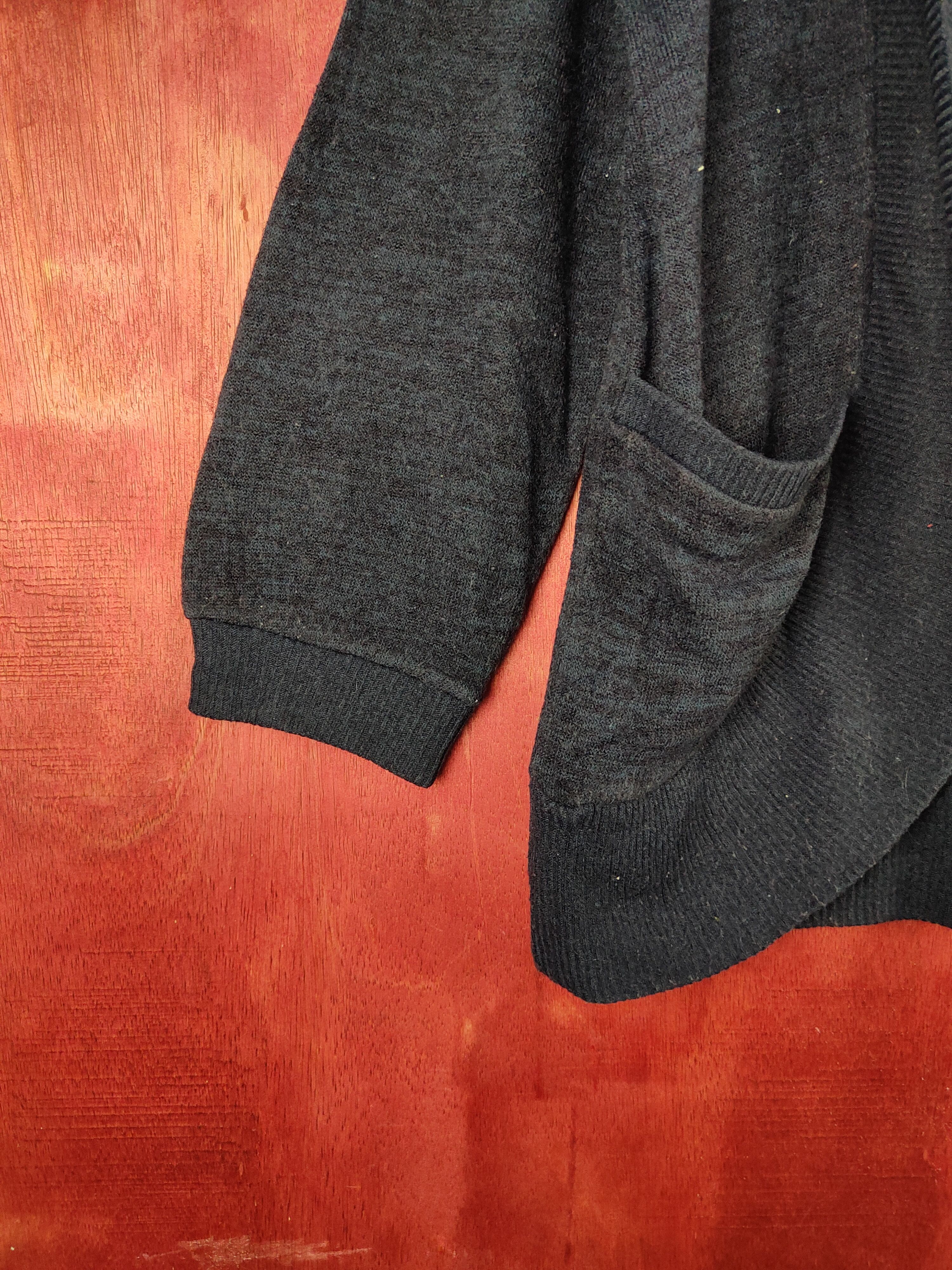 Homespun Knitwear Lacifonelli Dark Blue Knitwear Cardigan #190B Size L / US 10 / IT 46 - 4 Thumbnail