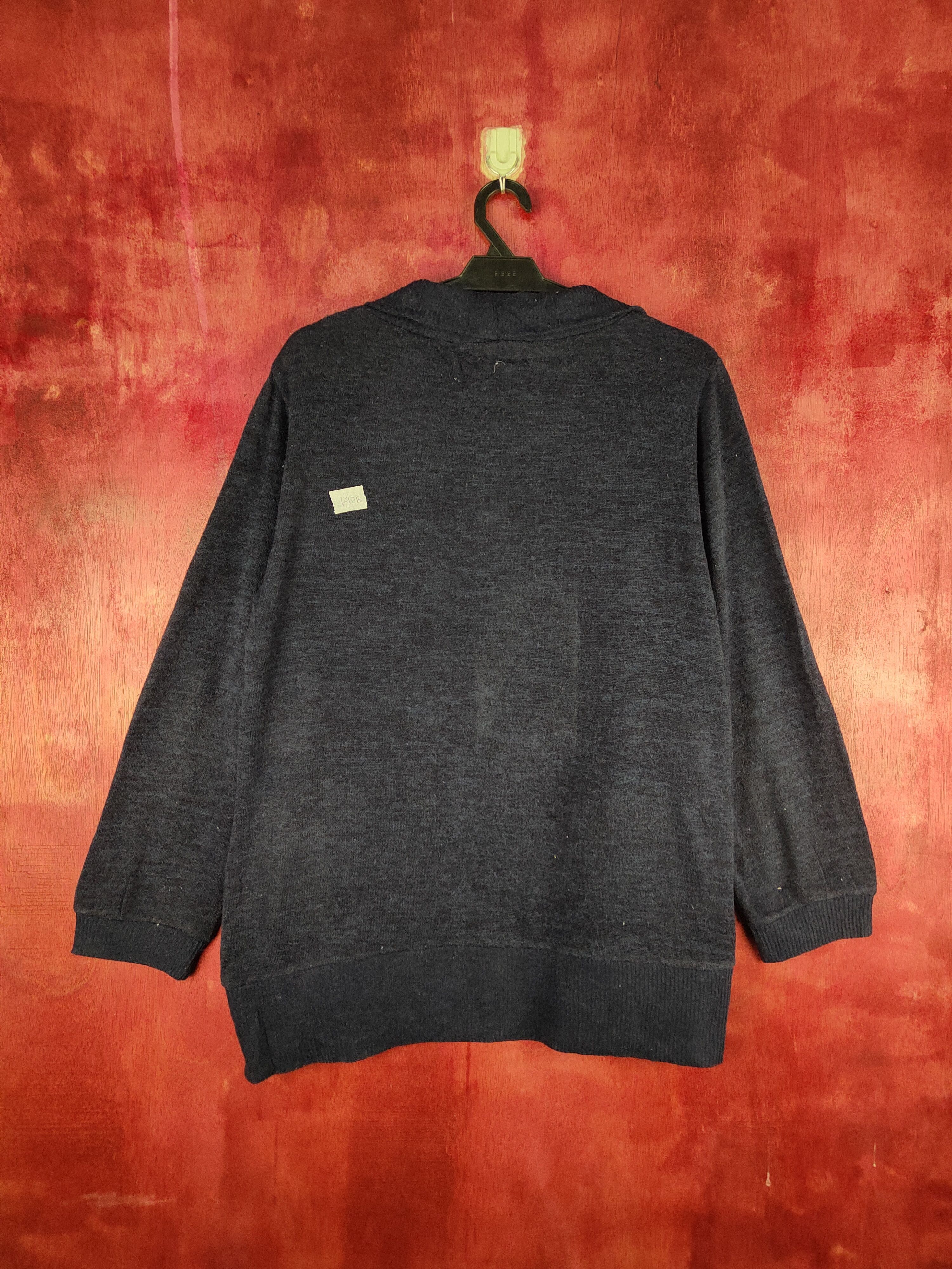 Homespun Knitwear Lacifonelli Dark Blue Knitwear Cardigan #190B Size L / US 10 / IT 46 - 7 Thumbnail