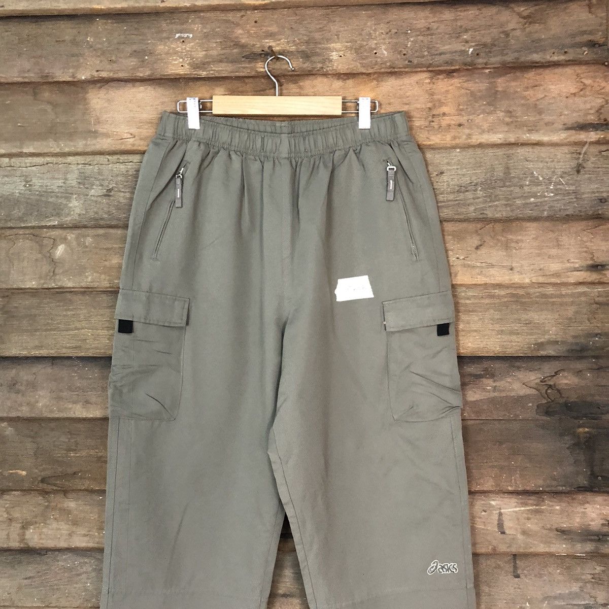 Asics × Japanese Brand Asics Grey multipocket tactical Cargo Pants #023B Size US 29 - 2 Thumbnail
