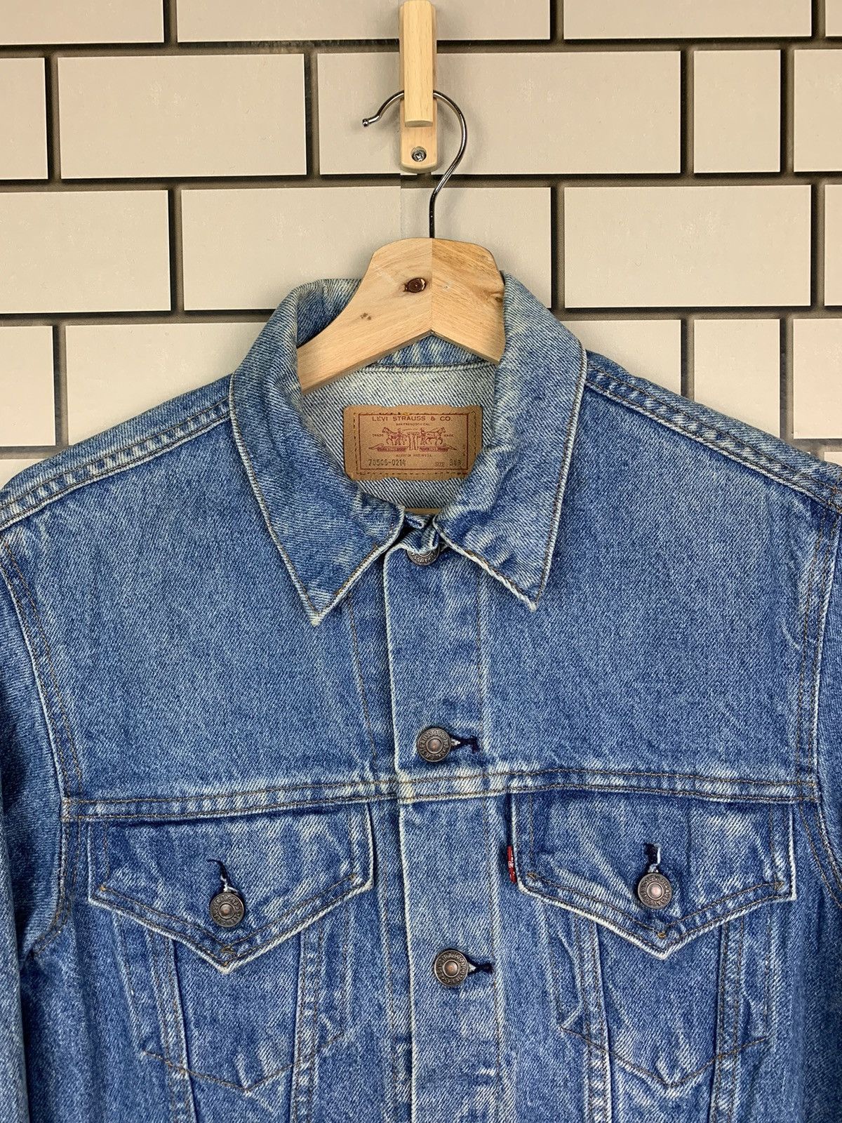 Levi's Vintage 80s Levis Trucker Denim Jacket Size US S / EU 44-46 / 1 - 2 Thumbnail