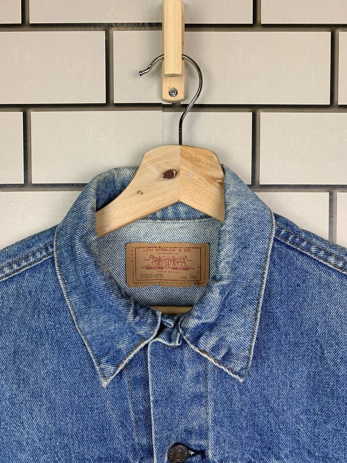 Levi's Vintage 80s Levis Trucker Denim Jacket Size US S / EU 44-46 / 1 - 6 Thumbnail