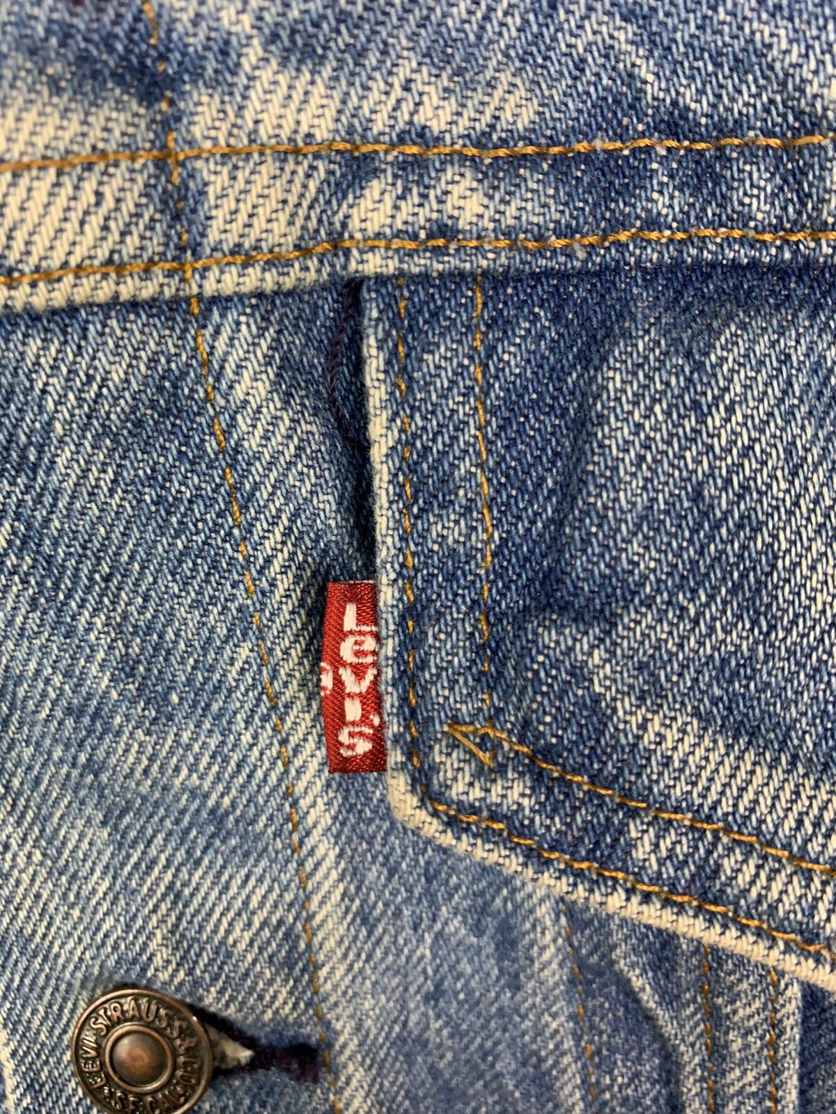 Levi's Vintage 80s Levis Trucker Denim Jacket Size US S / EU 44-46 / 1 - 9 Thumbnail