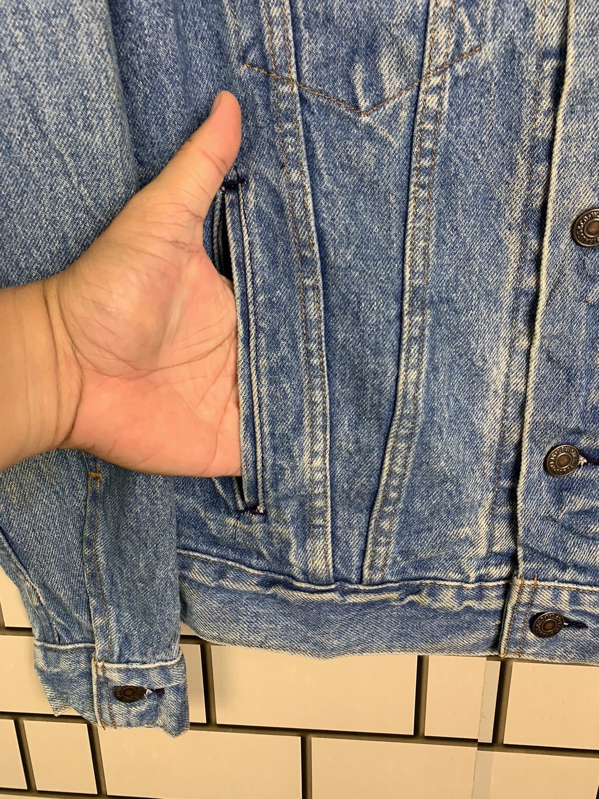 Levi's Vintage 80s Levis Trucker Denim Jacket Size US S / EU 44-46 / 1 - 12 Thumbnail