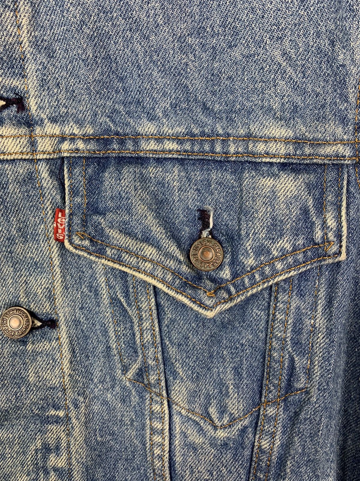 Levi's Vintage 80s Levis Trucker Denim Jacket Size US S / EU 44-46 / 1 - 8 Thumbnail