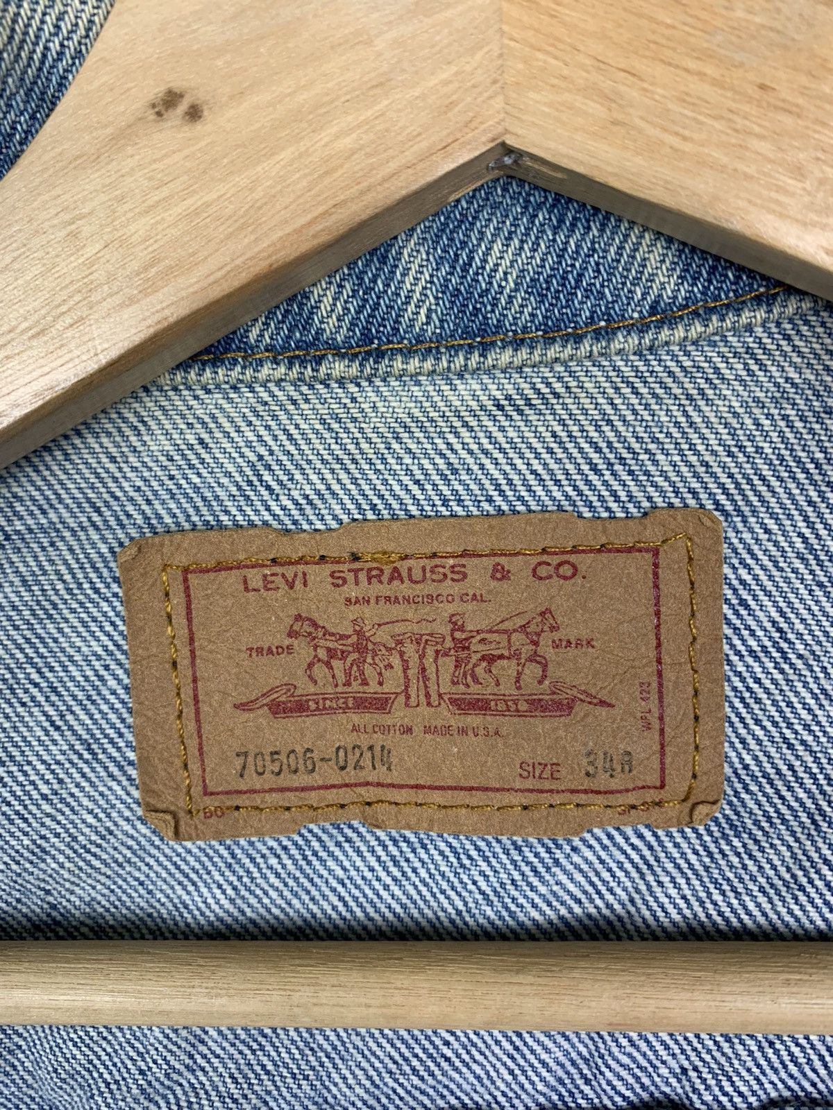 Levi's Vintage 80s Levis Trucker Denim Jacket Size US S / EU 44-46 / 1 - 23 Thumbnail