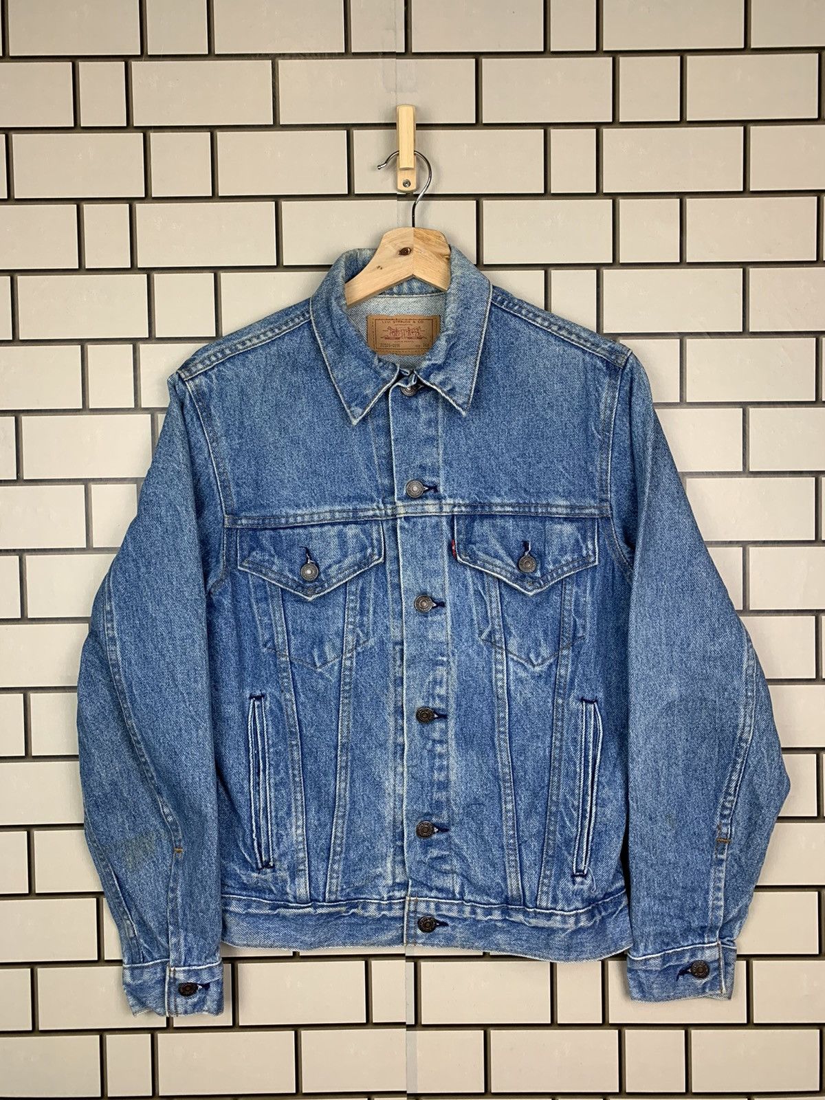 Levi's Vintage 80s Levis Trucker Denim Jacket Size US S / EU 44-46 / 1 - 1 Thumbnail