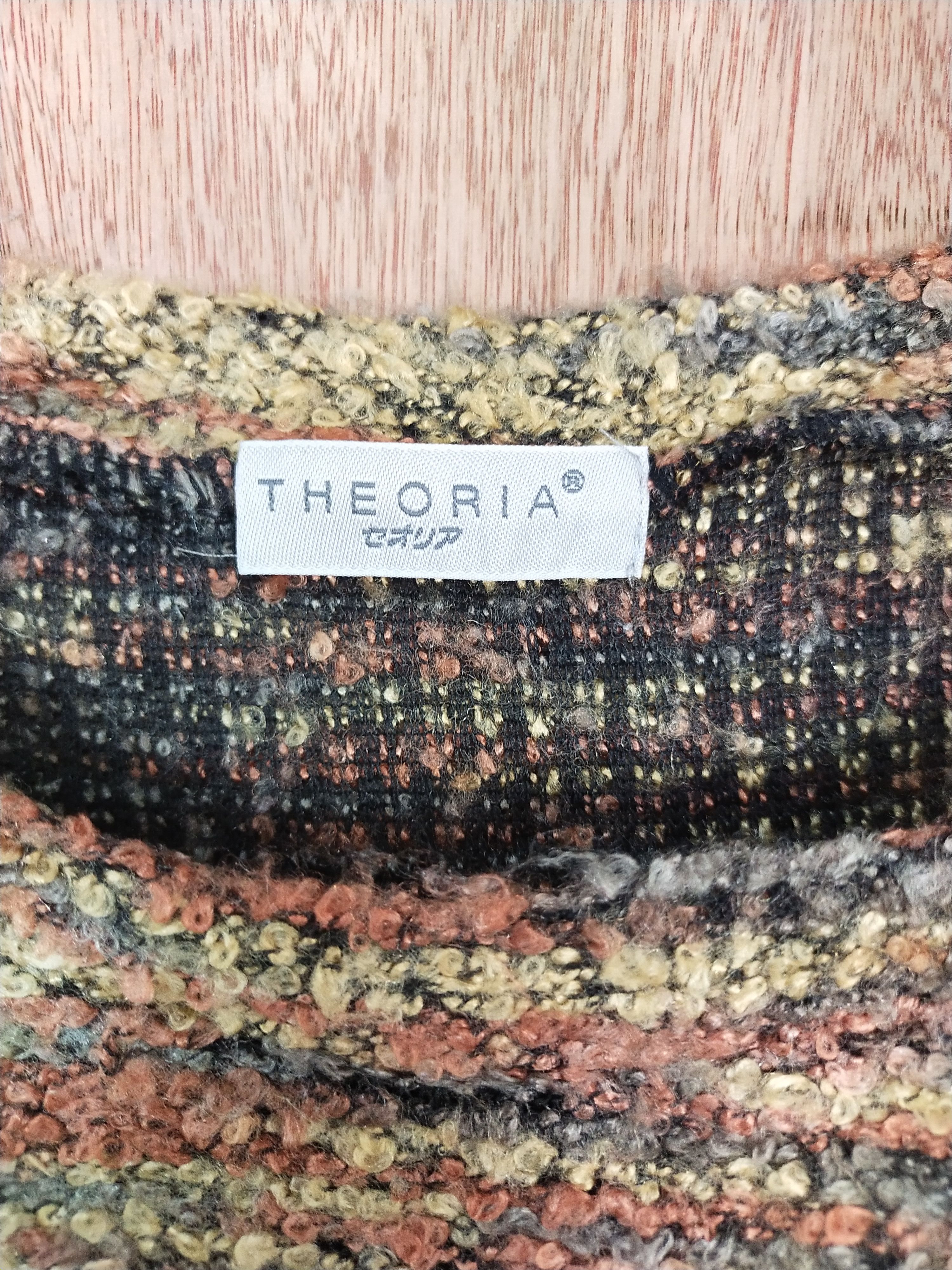 Vintage Theoria brown/orange short sleeve knitwear blouse #153 Size M / US 6-8 / IT 42-44 - 5 Thumbnail