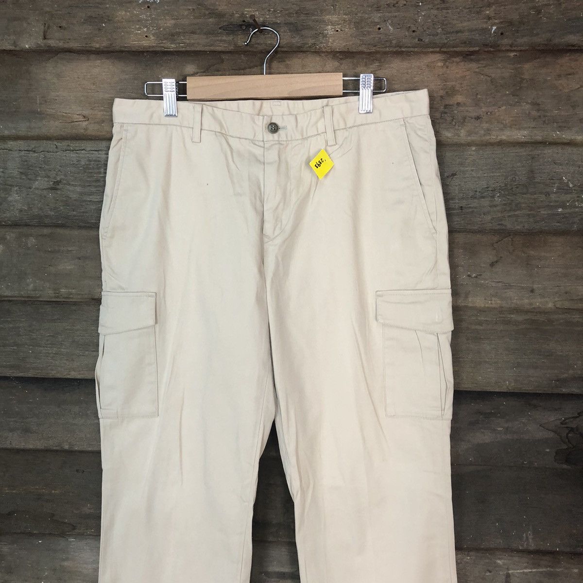 Japanese Brand DLL Japanese Brand Cream utility Cargo Pants #2393 Size US 32 / EU 48 - 2 Thumbnail