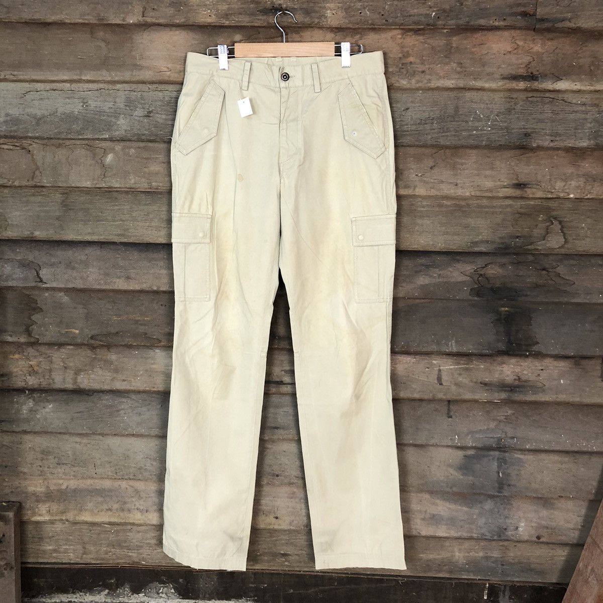 image of Boycott Brown Utility Tactical Vintage Cargo Pants 2380 in Light Brown, Men's (Size 32)
