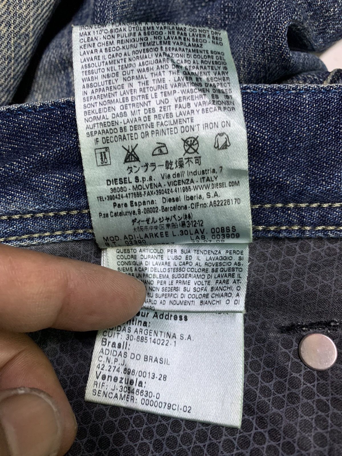 Adidas × Diesel Vintage Adidas x diesel short pants Size US 33 - 19 Thumbnail
