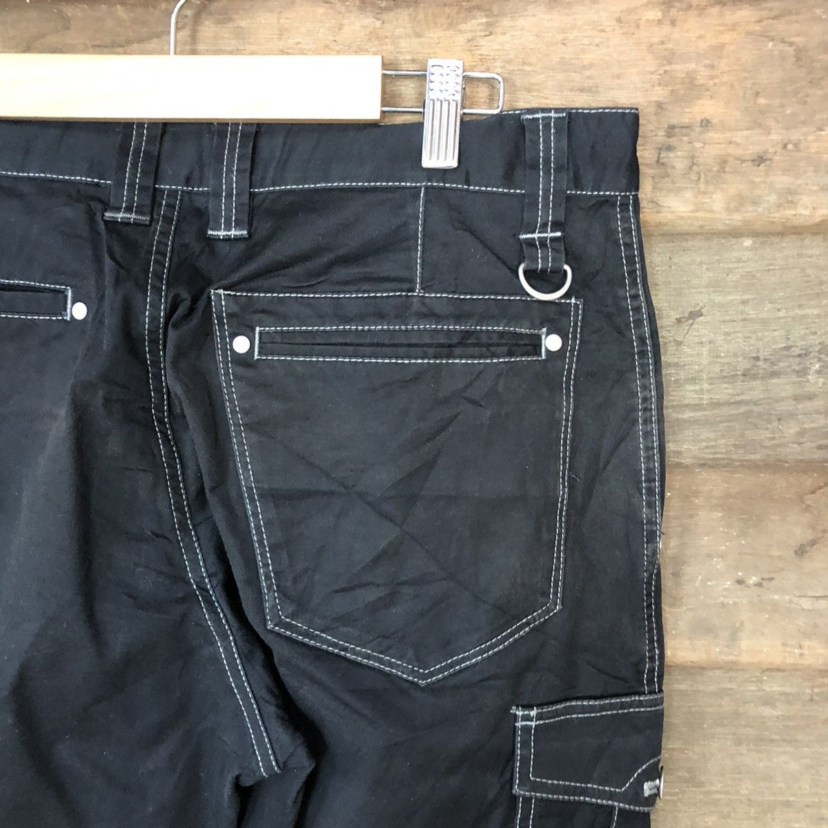Japanese Brand Ignio Black utility multipocket tactical Cargo Pants #6901 Size US 32 / EU 48 - 13 Thumbnail
