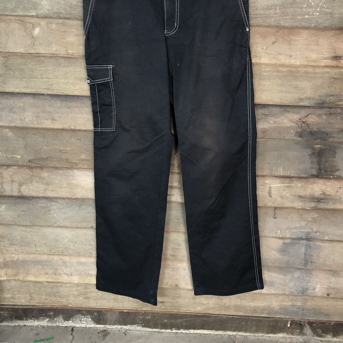 Japanese Brand Ignio Black utility multipocket tactical Cargo Pants #6901 Size US 32 / EU 48 - 3 Thumbnail