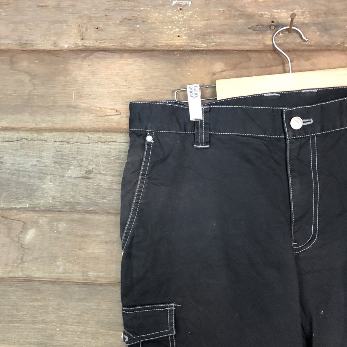 Japanese Brand Ignio Black utility multipocket tactical Cargo Pants #6901 Size US 32 / EU 48 - 4 Thumbnail