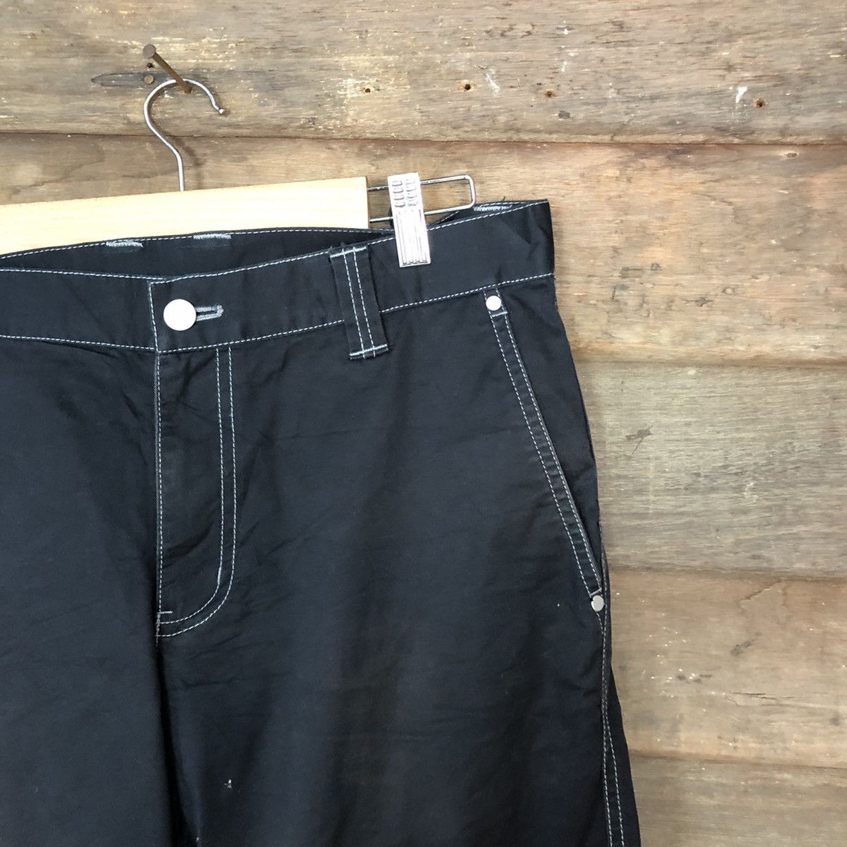 Japanese Brand Ignio Black utility multipocket tactical Cargo Pants #6901 Size US 32 / EU 48 - 5 Thumbnail