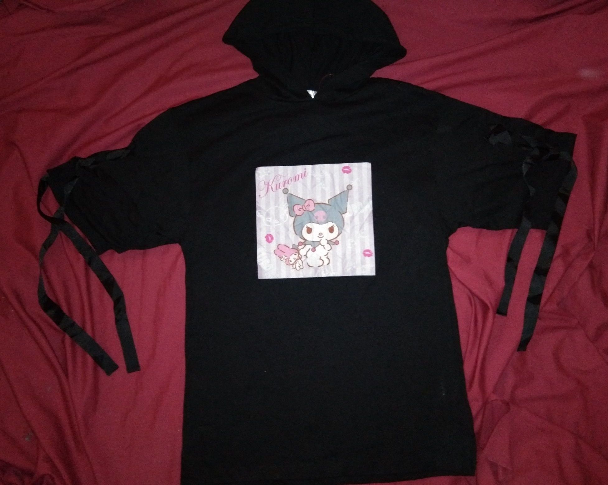 Japanese Brand Sanrio Kuromi hoodie tshirt My Melody Hello Kitty anime Size L / US 10 / IT 46 - 2 Thumbnail