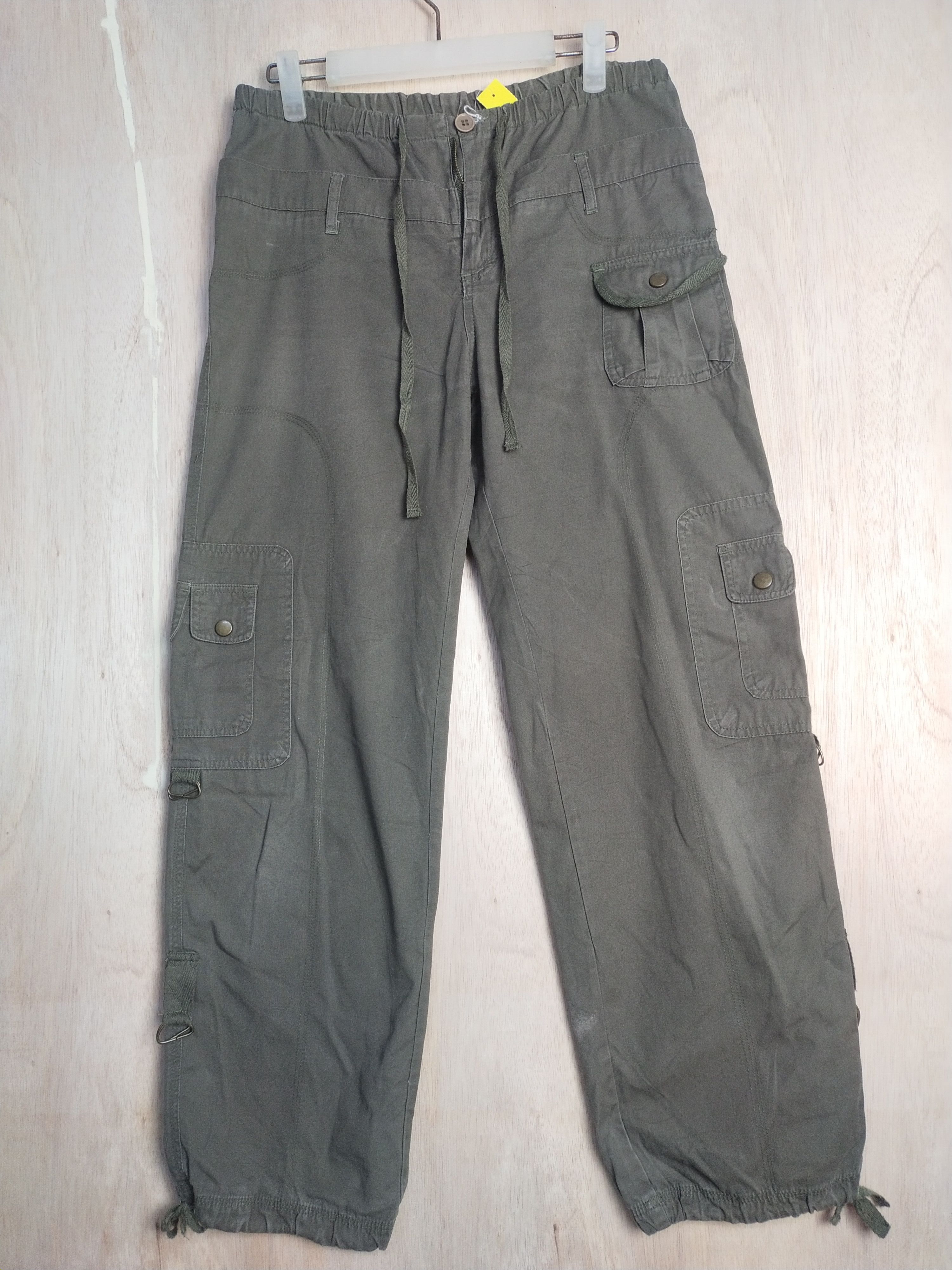 Japanese Brand Heat Coil double waist multipocket Cargo Pants #2868 Size 30" / US 8 / IT 44 - 1 Thumbnail