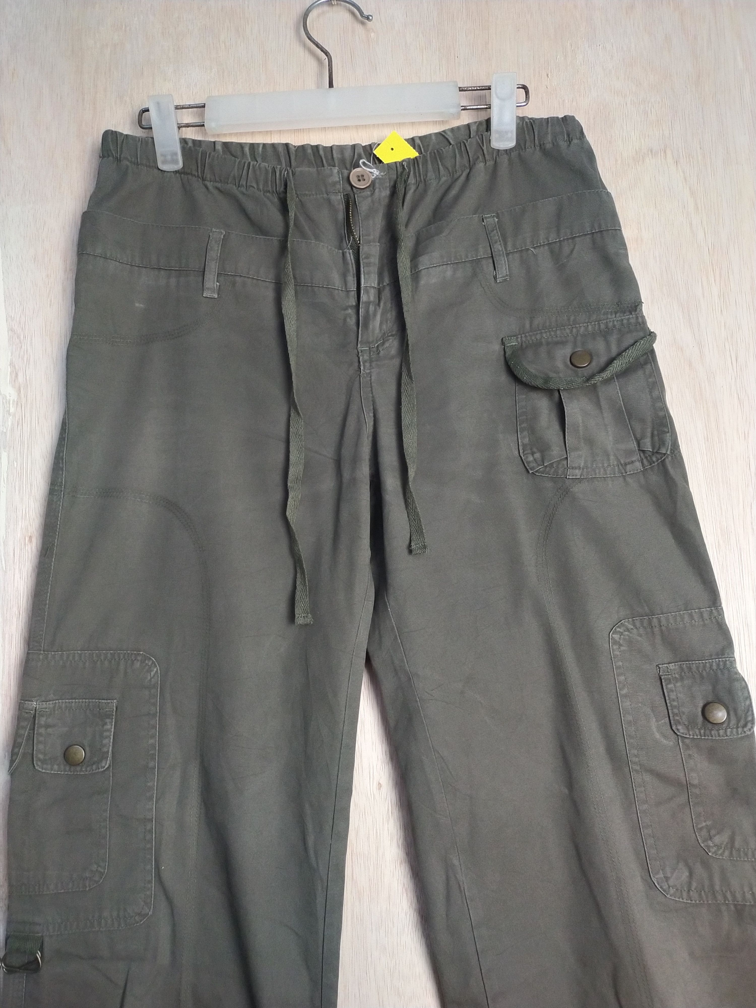 Japanese Brand Heat Coil double waist multipocket Cargo Pants #2868 Size 30" / US 8 / IT 44 - 2 Thumbnail
