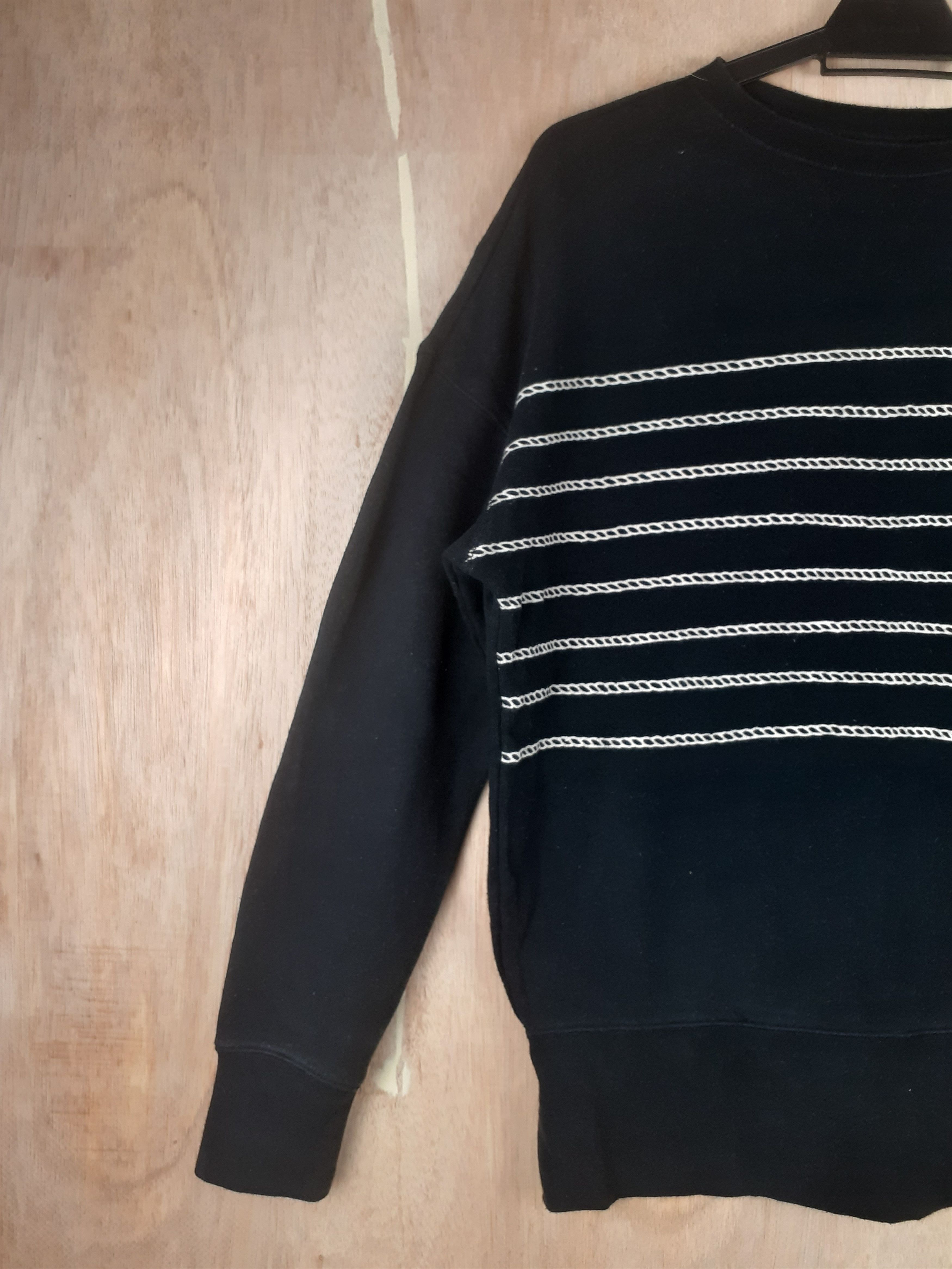 Japanese Brand Uniqlo X Thomaspaul Maritime black stripe Sweatshirt #2791 Size US M / EU 48-50 / 2 - 3 Thumbnail