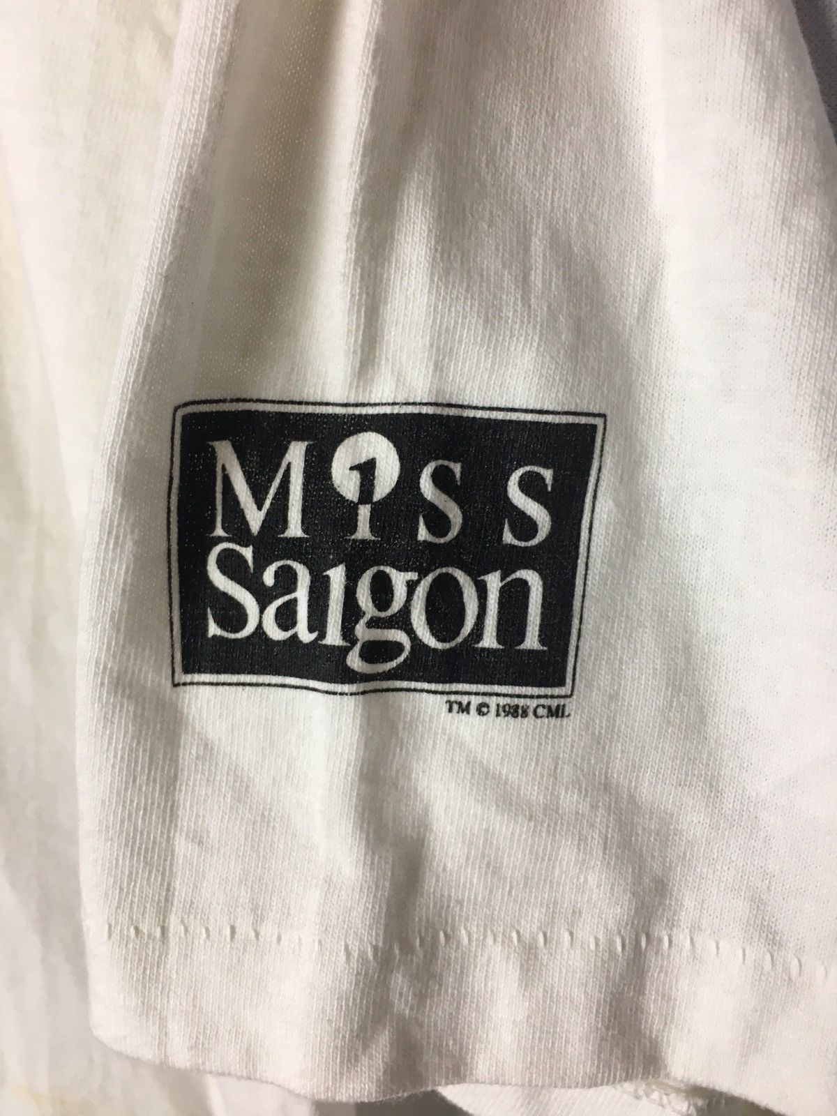 Vintage 80s Miss Saigon musical Premiered Story Geisha White Shirt Size US L / EU 52-54 / 3 - 4 Thumbnail
