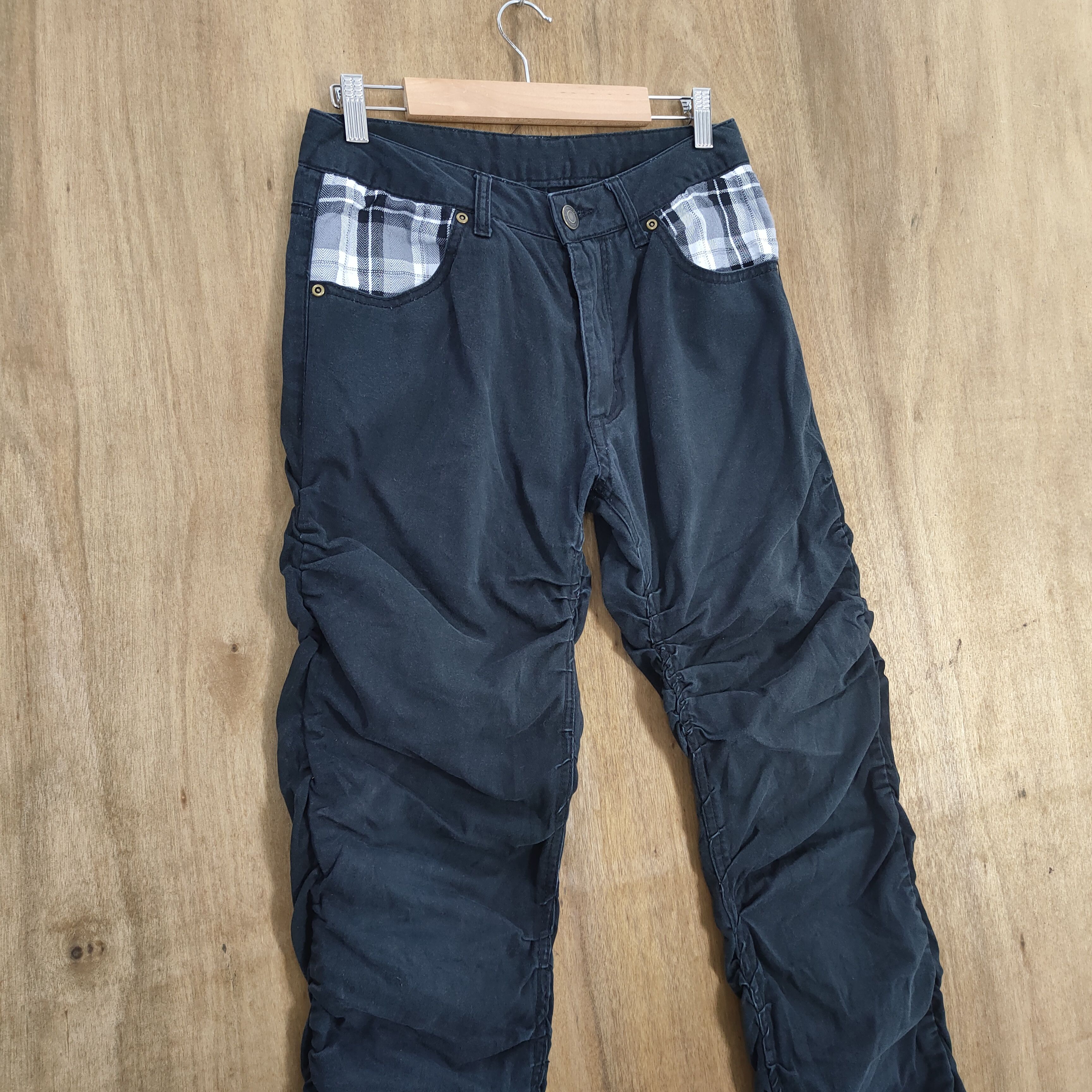 Japanese Brand VINTAGE PUNK STYLE SPRING LEG FADED PANTS Size US 29 - 7 Thumbnail