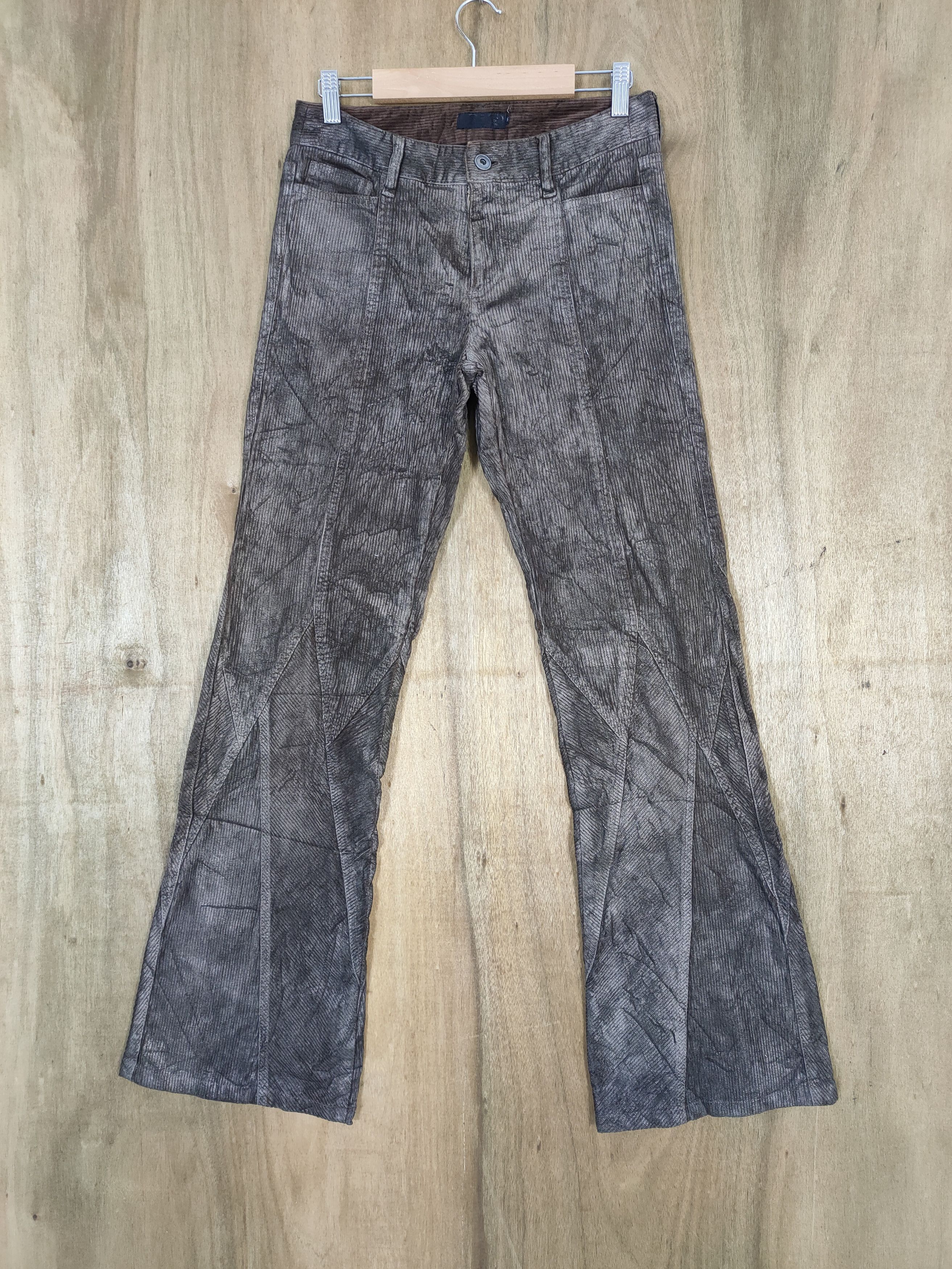 Japanese Brand W28 FRAGILE CORDUROY FADED FLARE PANTS Size US 28 / EU 44 - 1 Thumbnail