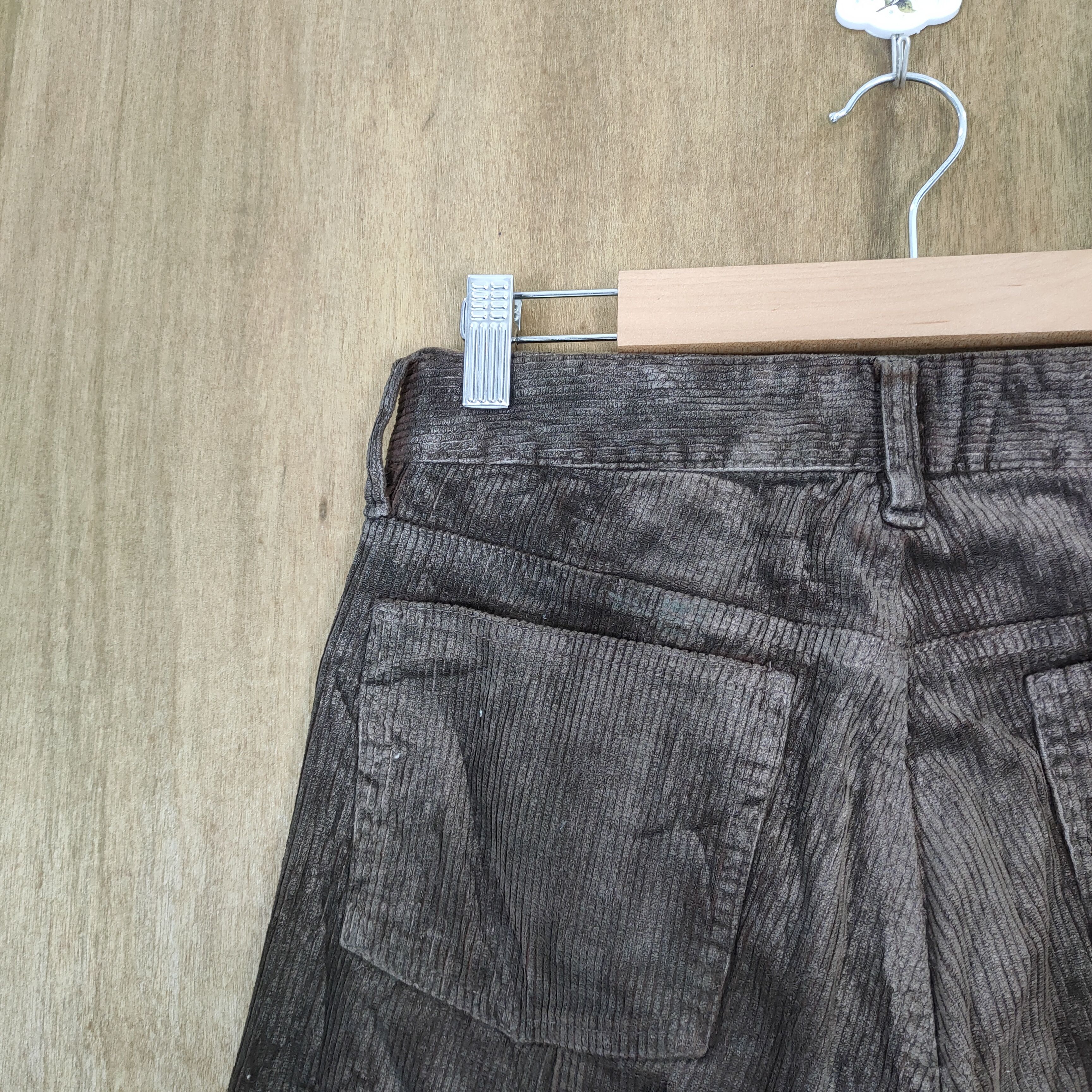 Japanese Brand W28 FRAGILE CORDUROY FADED FLARE PANTS Size US 28 / EU 44 - 13 Thumbnail