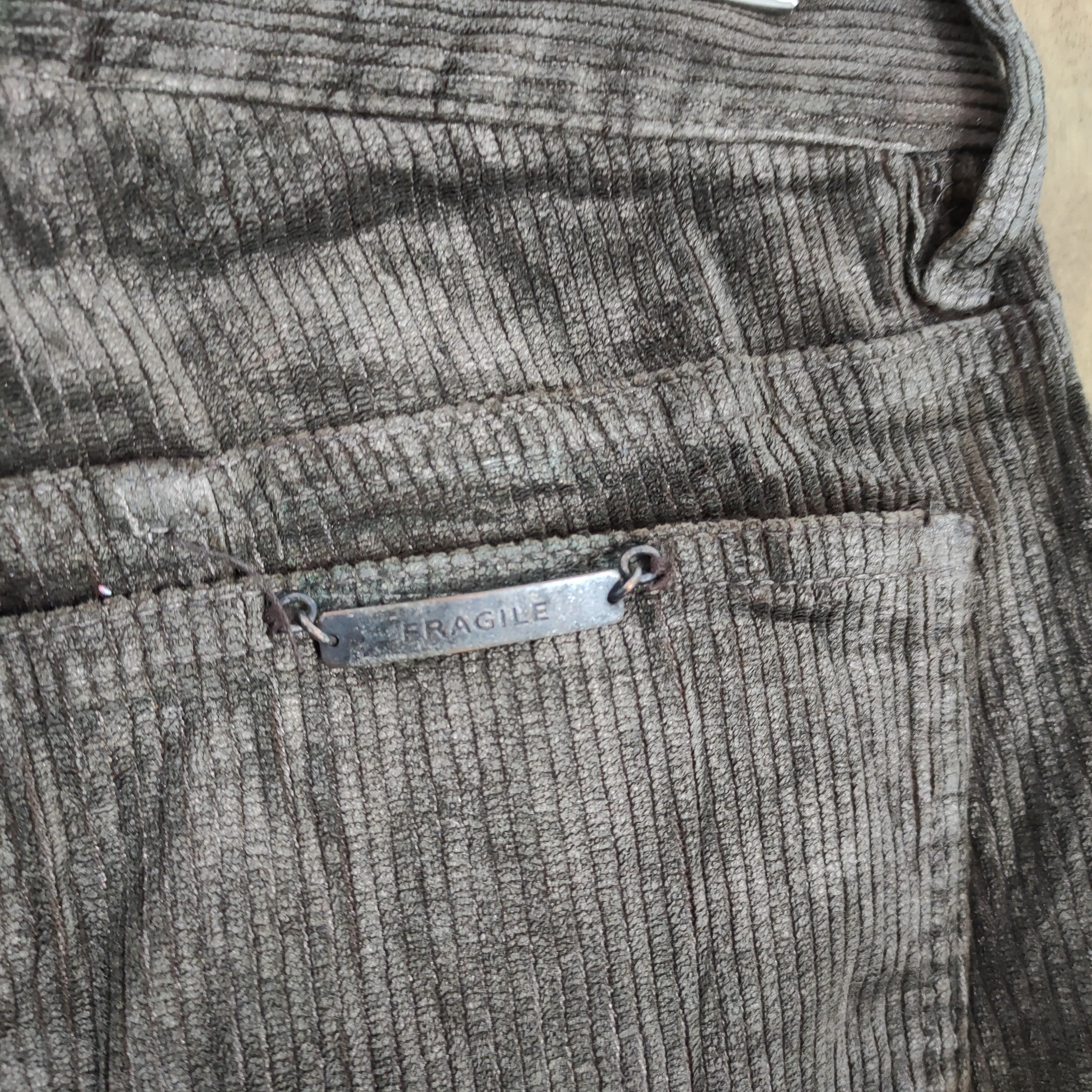 Japanese Brand W28 FRAGILE CORDUROY FADED FLARE PANTS Size US 28 / EU 44 - 11 Thumbnail
