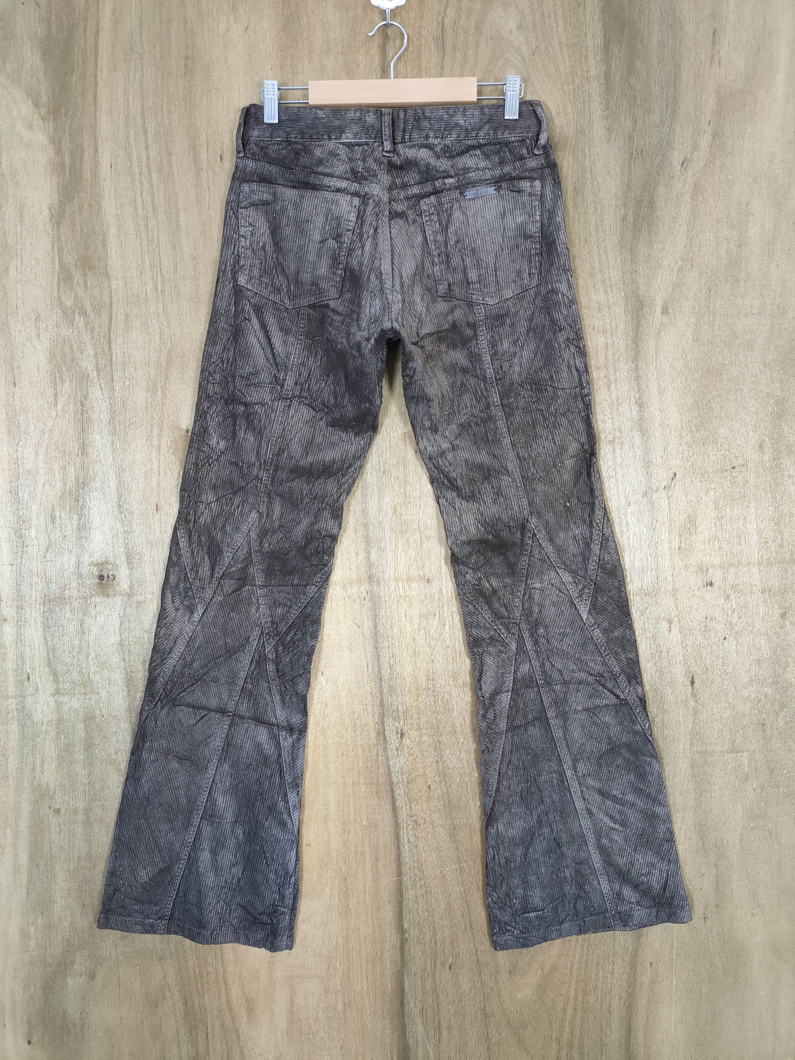 Japanese Brand W28 FRAGILE CORDUROY FADED FLARE PANTS Size US 28 / EU 44 - 2 Thumbnail