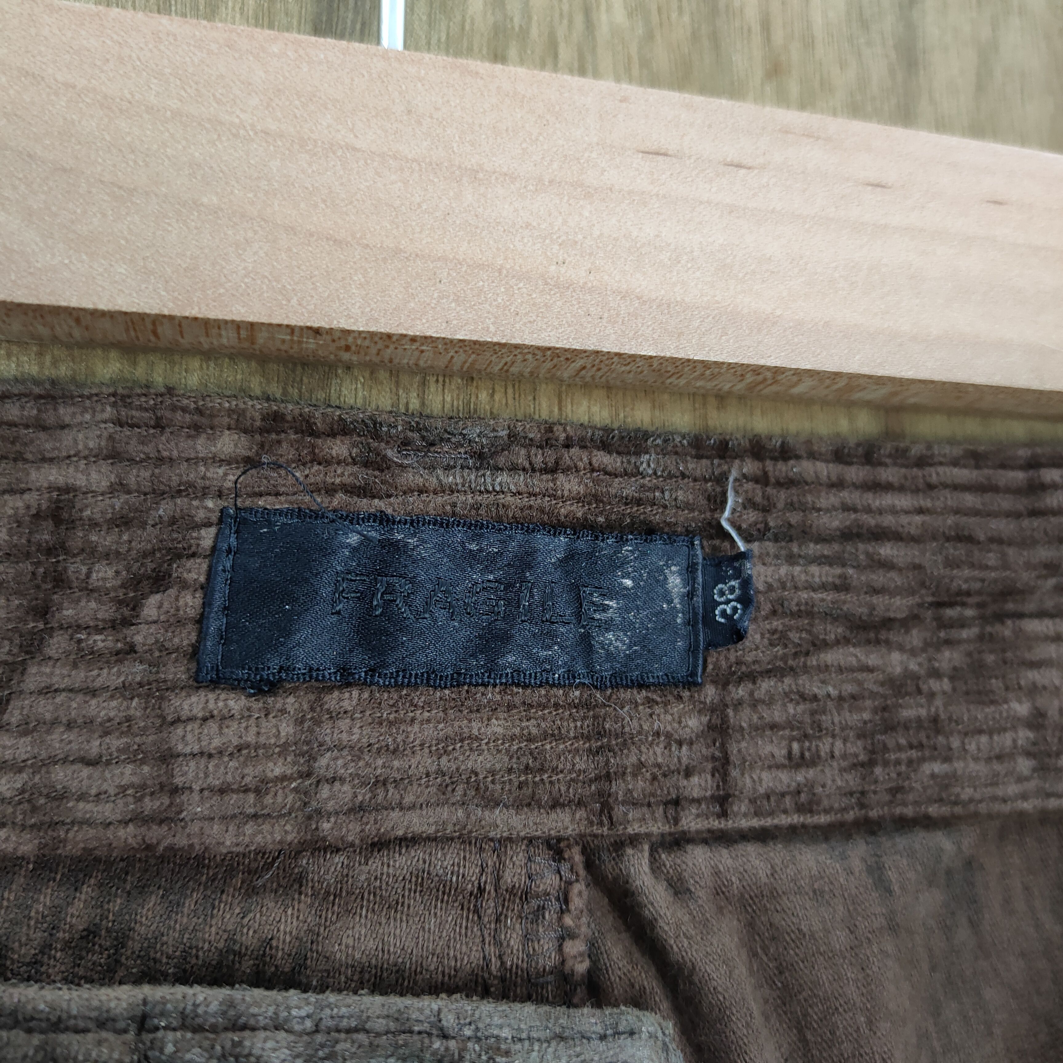Japanese Brand W28 FRAGILE CORDUROY FADED FLARE PANTS Size US 28 / EU 44 - 16 Thumbnail