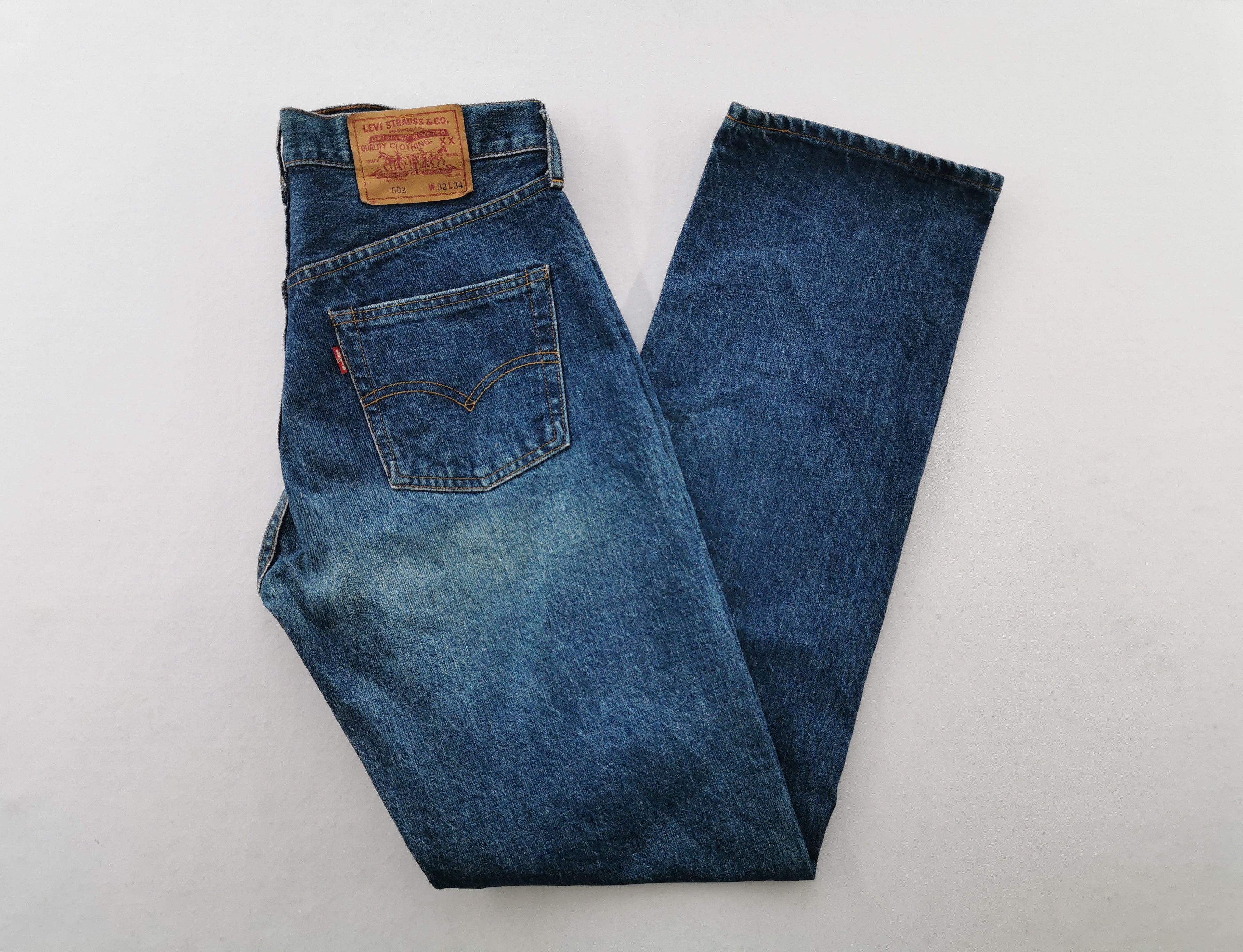 Levi's Levis Lot 502 Big E Selvedge Denim Made In USA Pants Size 32 Size US 32 / EU 48 - 1 Thumbnail