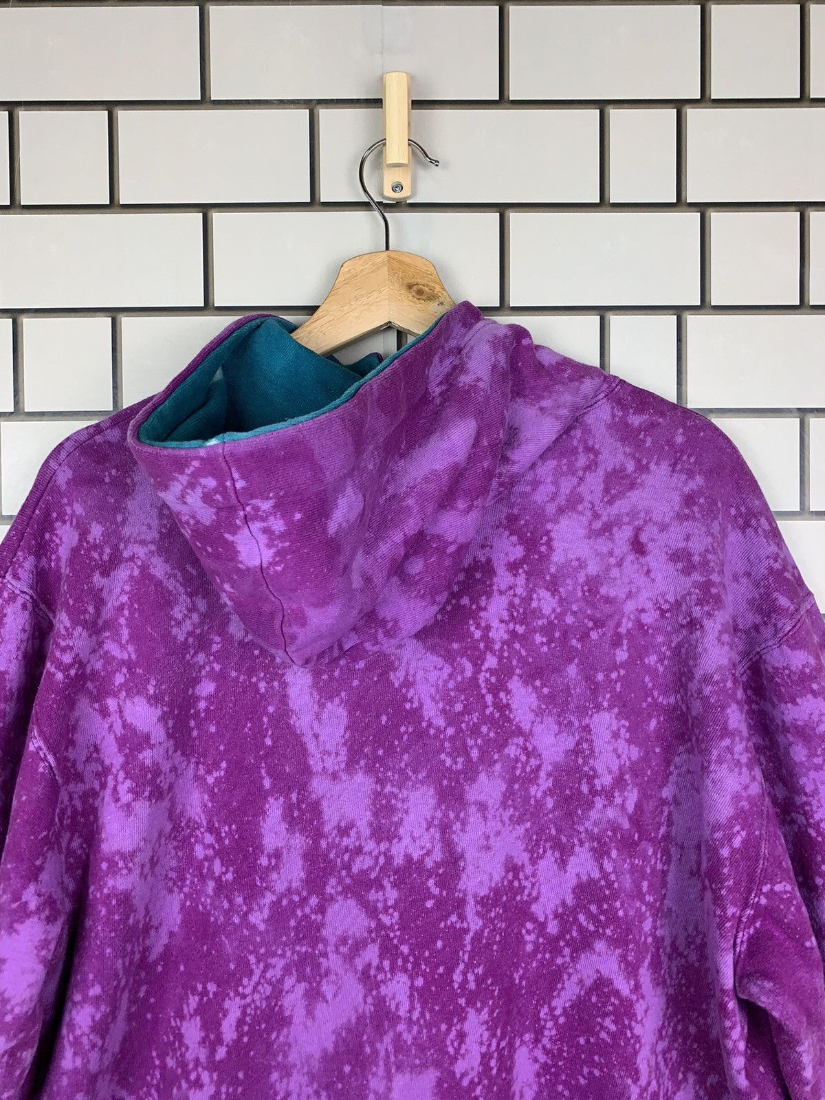 Champion × Vintage Vintage 90s Champion Custom Acid Wash Hoodie Sweatshirts Size US XL / EU 56 / 4 - 13 Thumbnail