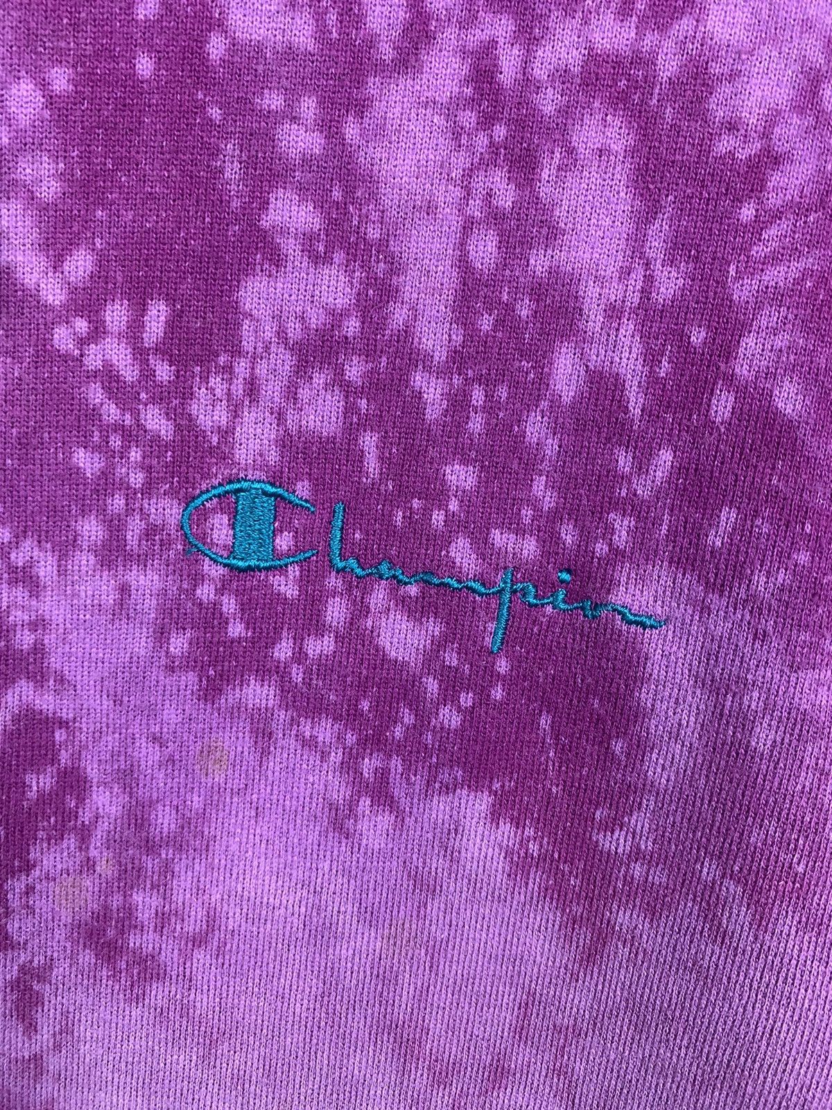 Champion × Vintage Vintage 90s Champion Custom Acid Wash Hoodie Sweatshirts Size US XL / EU 56 / 4 - 8 Thumbnail