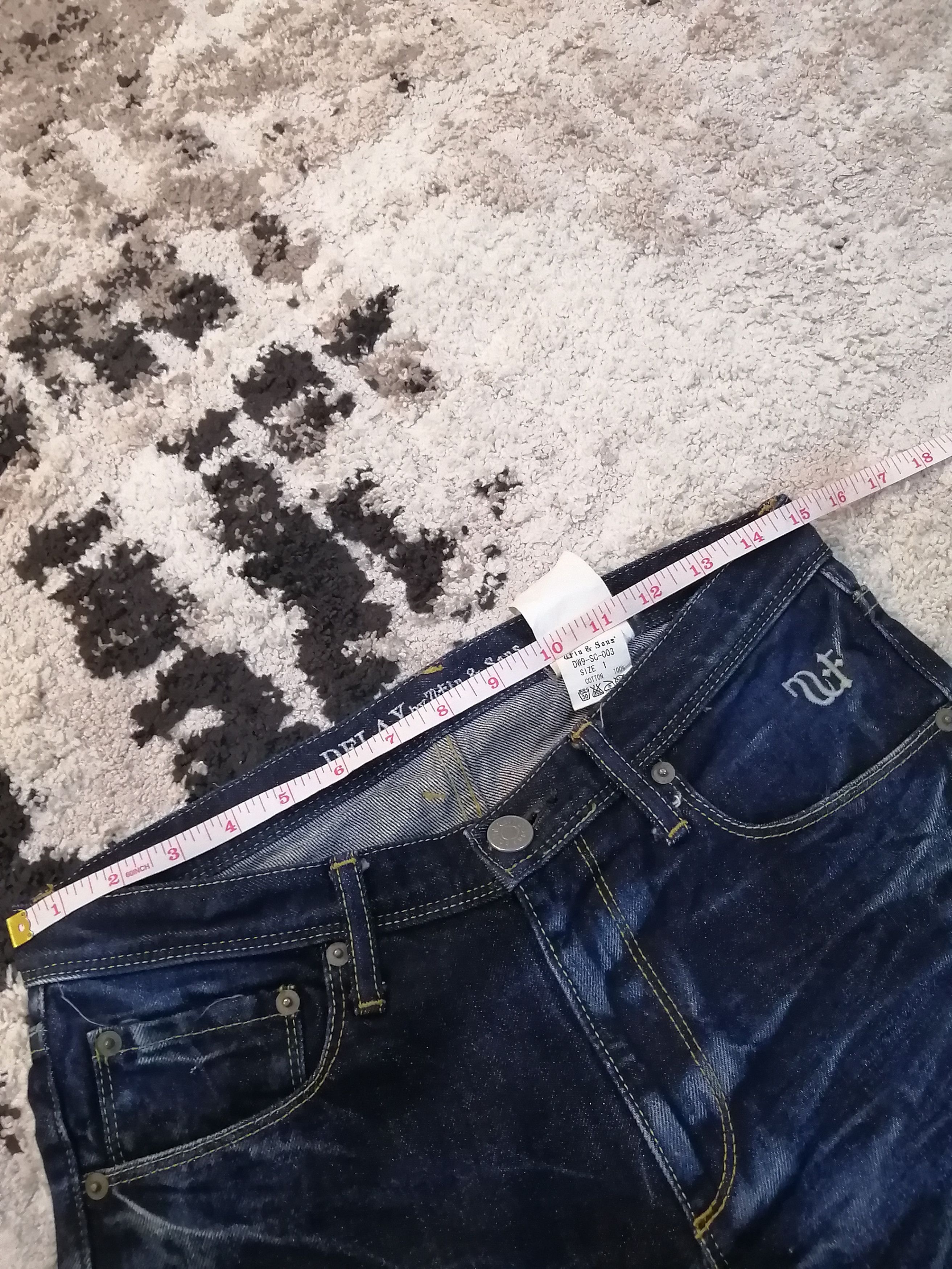 Japanese Brand Ufin & Sons Japan Distressed Jeans Size US 30 / EU 46 - 17 Thumbnail