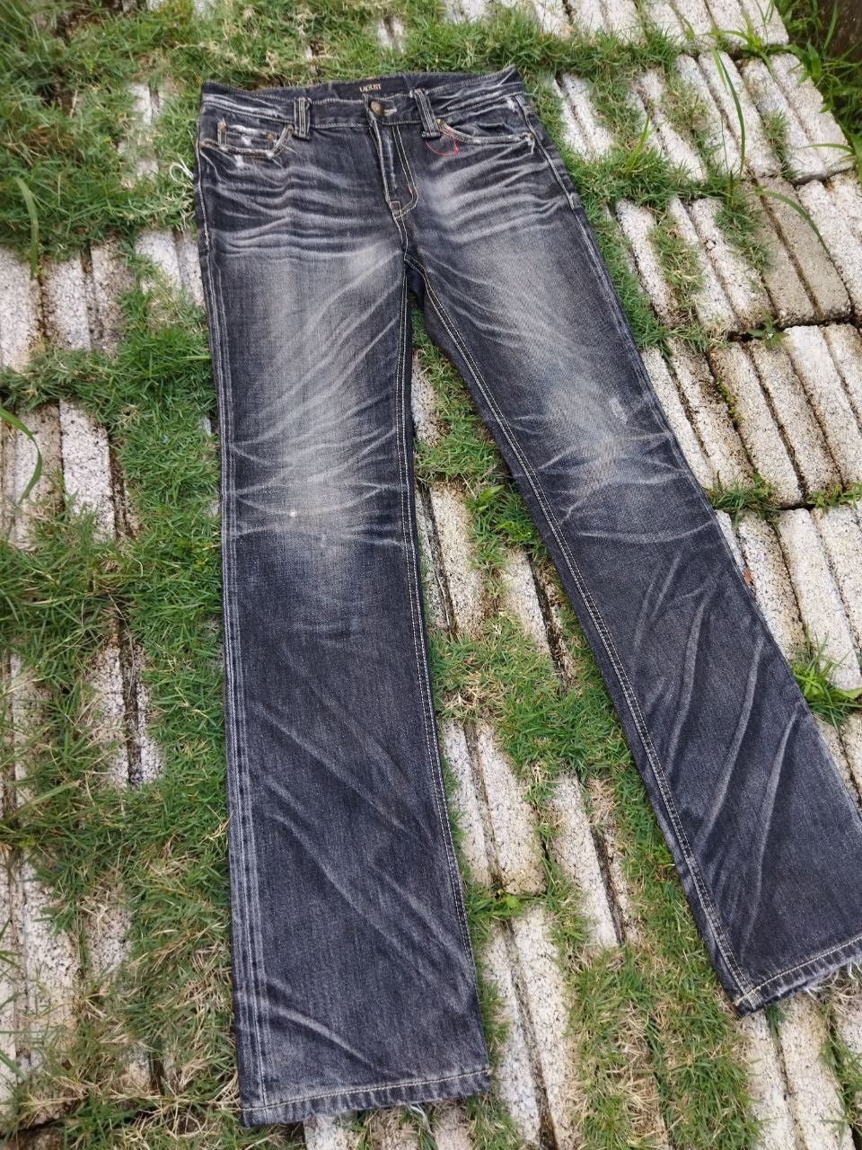 If Six Was Nine Vintage Lagust Japan Distressed Denim Size US 30 / EU 46 - 6 Thumbnail