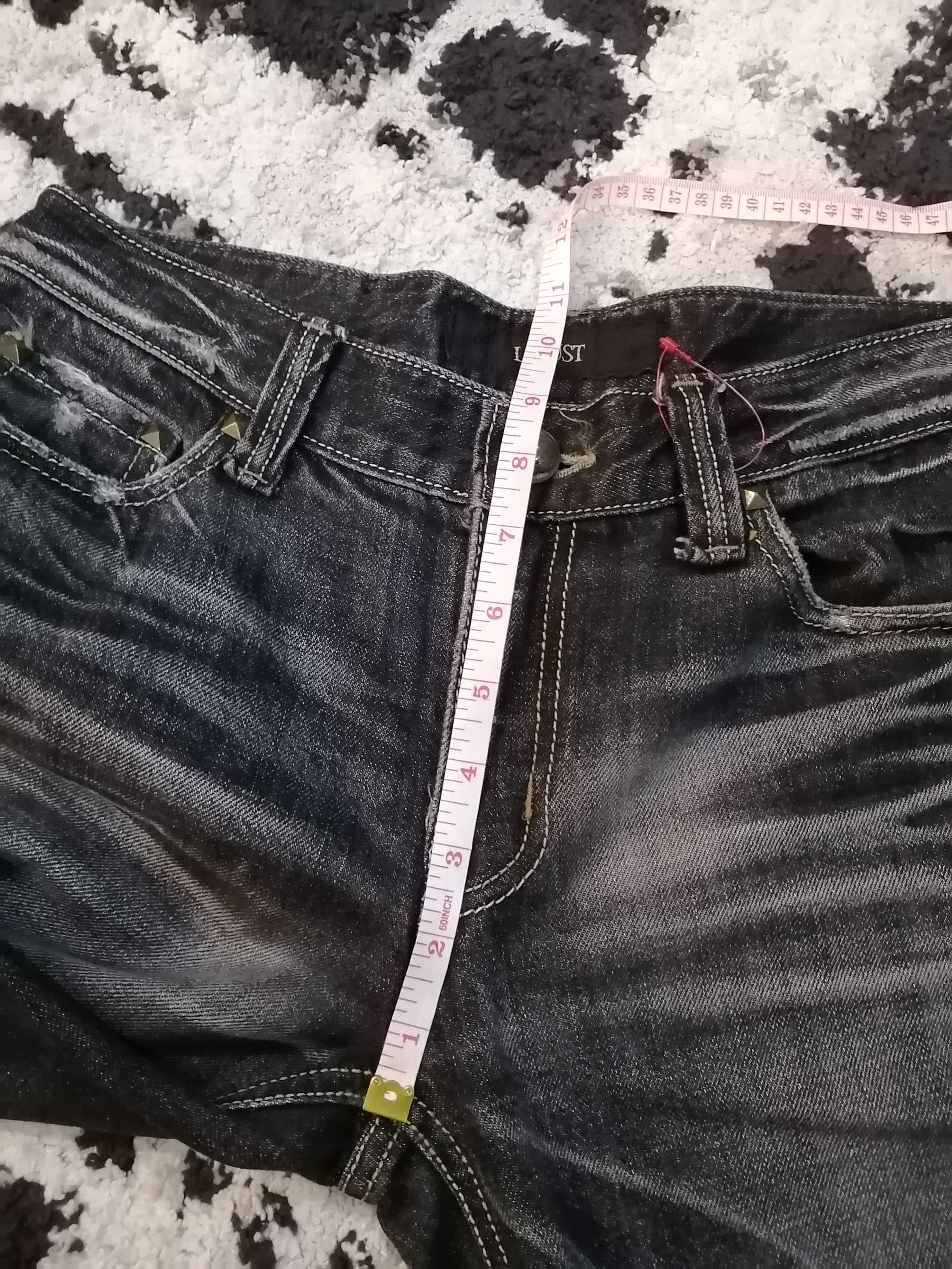 If Six Was Nine Vintage Lagust Japan Distressed Denim Size US 30 / EU 46 - 14 Thumbnail