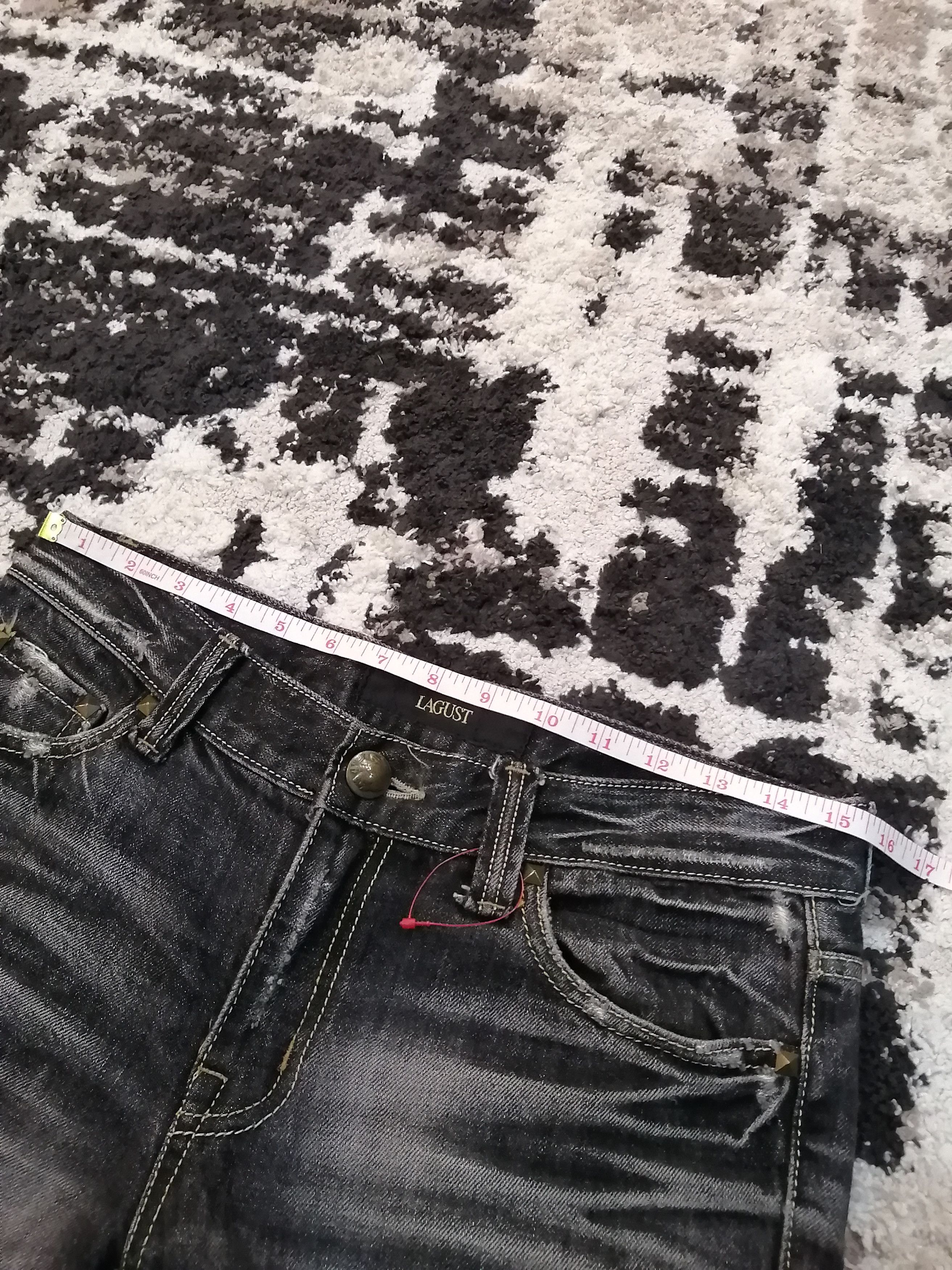 If Six Was Nine Vintage Lagust Japan Distressed Denim Size US 30 / EU 46 - 18 Thumbnail