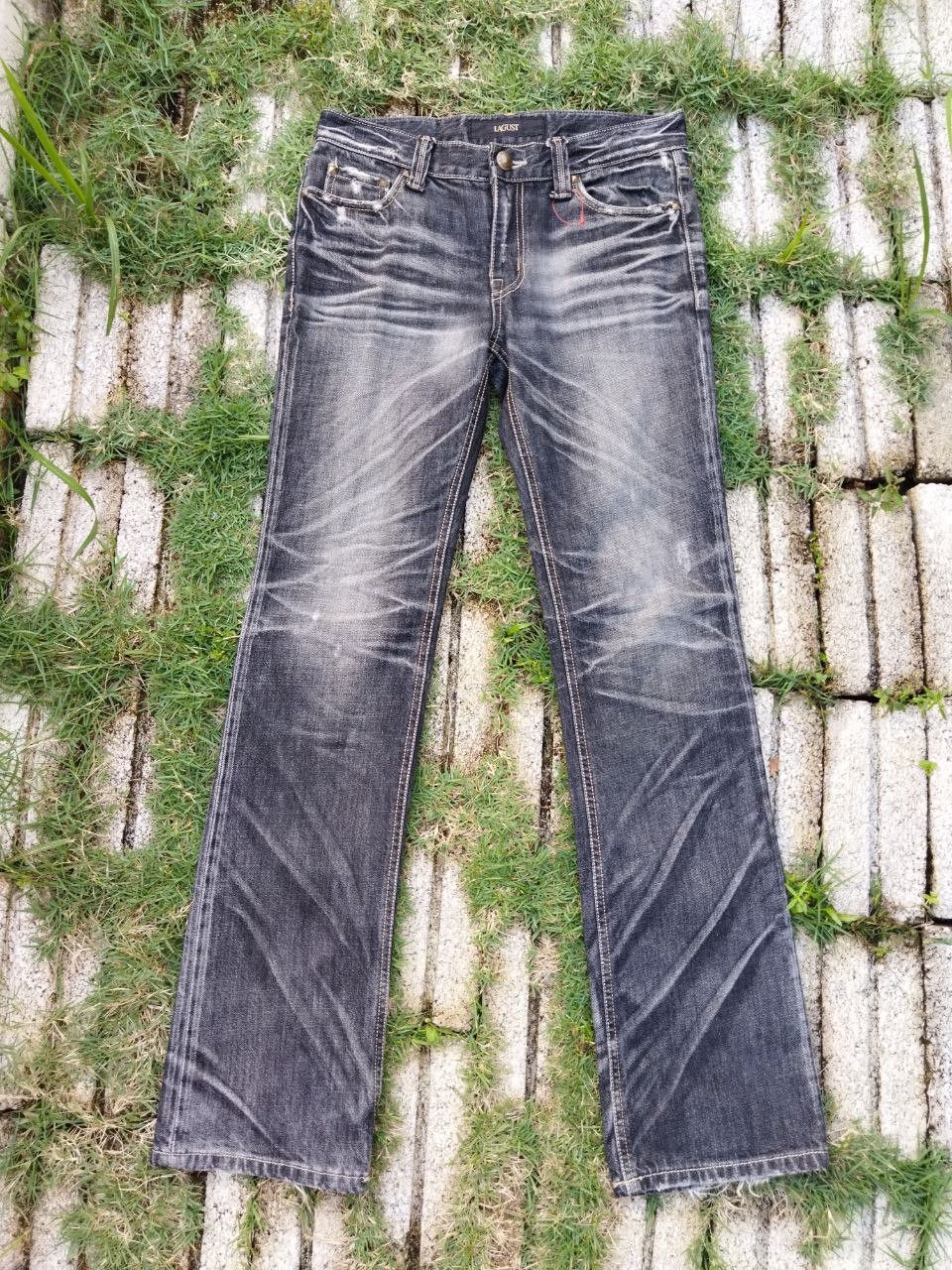 If Six Was Nine Vintage Lagust Japan Distressed Denim Size US 30 / EU 46 - 4 Thumbnail