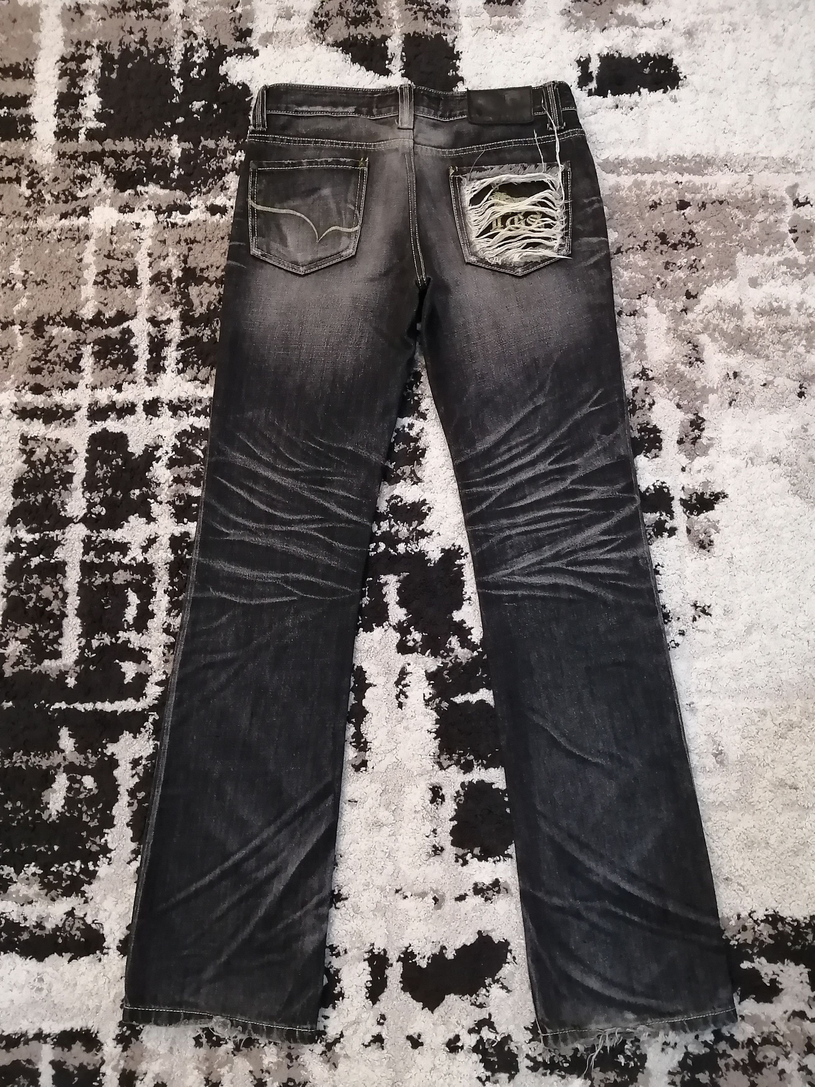 If Six Was Nine Vintage Lagust Japan Distressed Denim Size US 30 / EU 46 - 20 Thumbnail